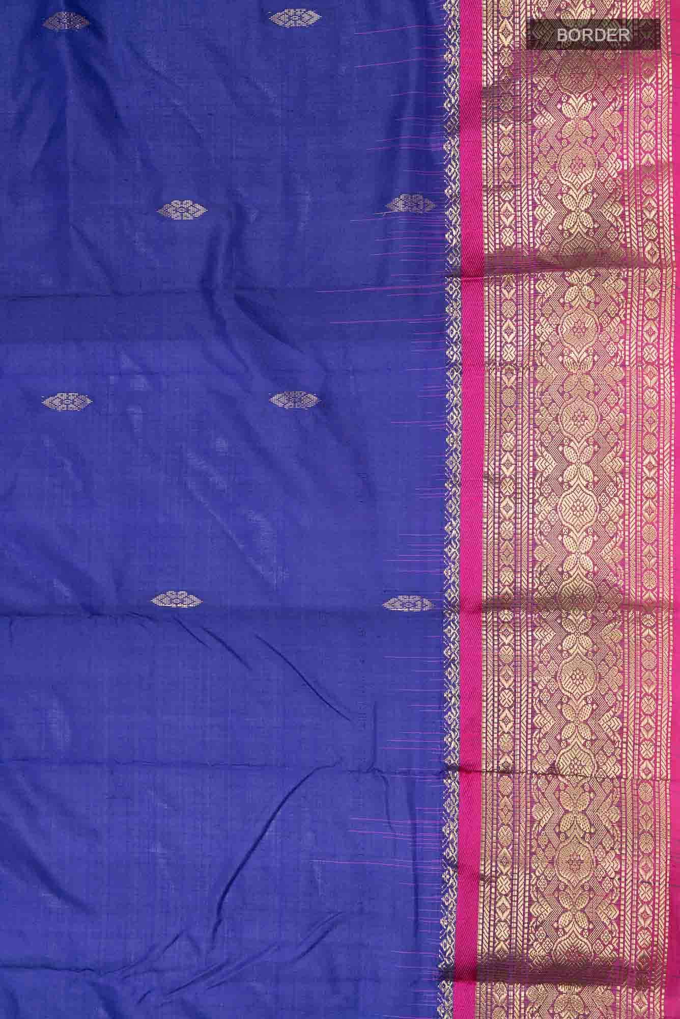 Blue Bangalore Silk Saree