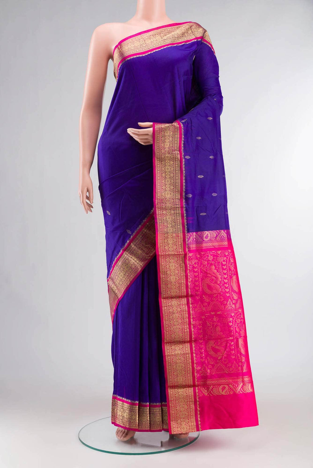 Blue Bangalore Silk Saree