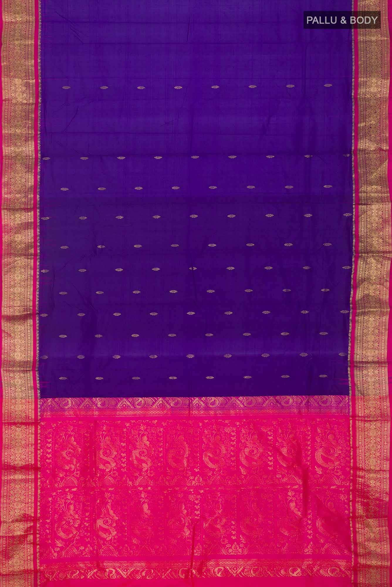 Blue Bangalore Silk Saree