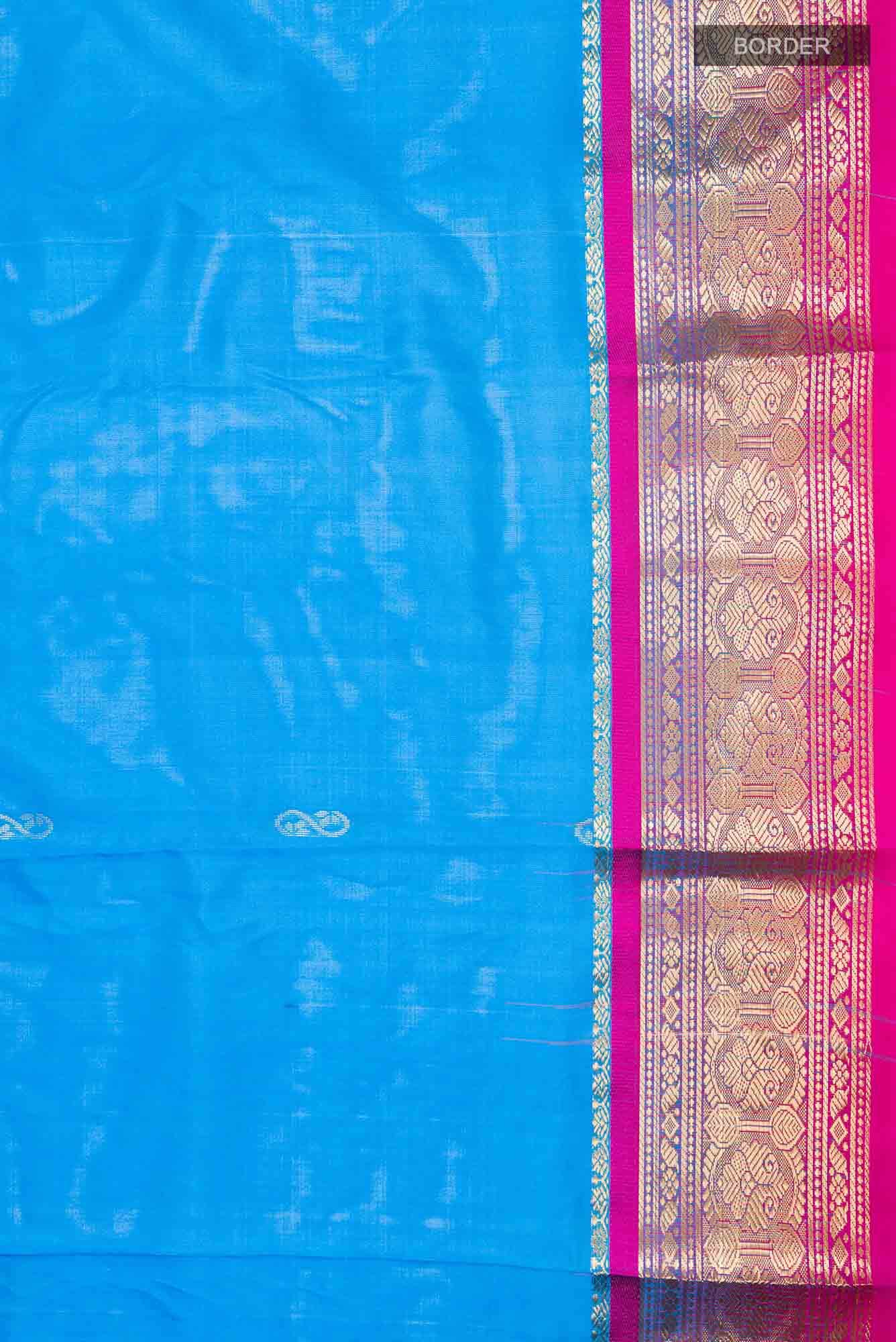 Blue Bangalore Silk Saree