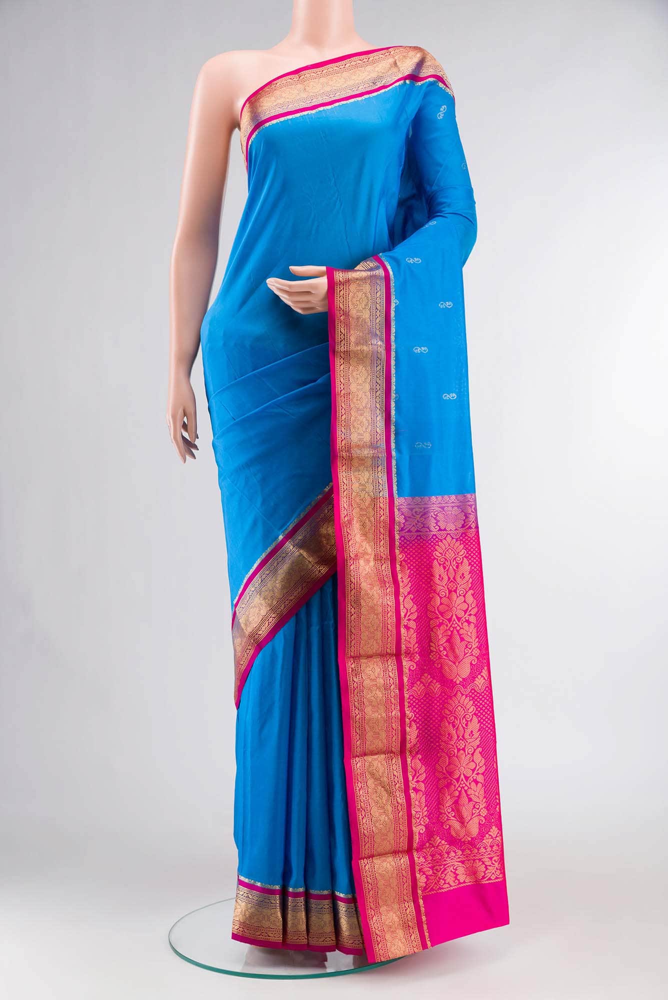 Blue Bangalore Silk Saree