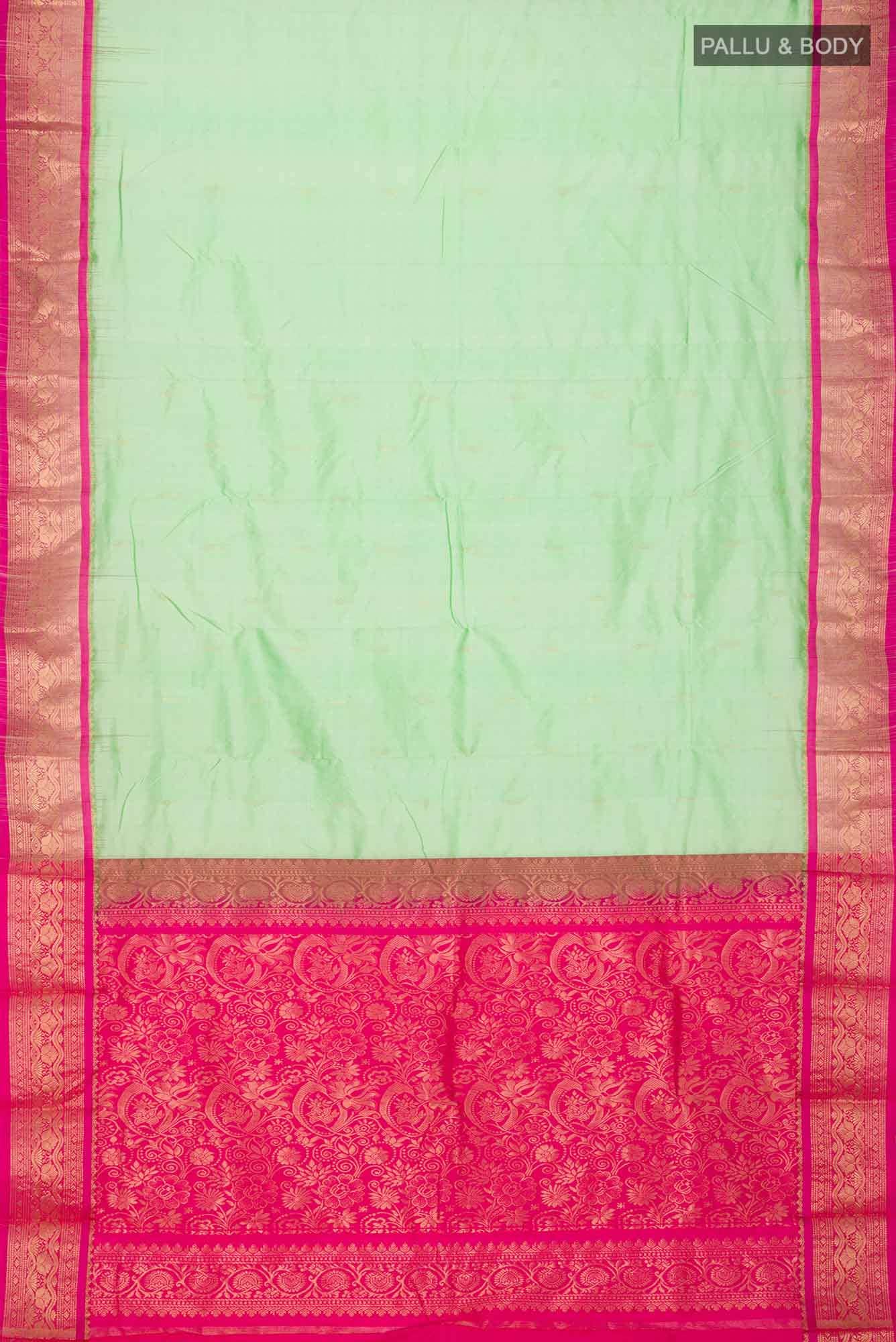 Green Bangalore Silk Saree