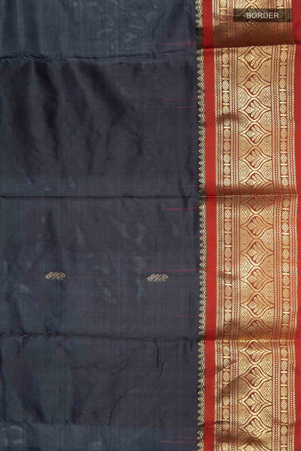 Black Bangalore Silk Saree
