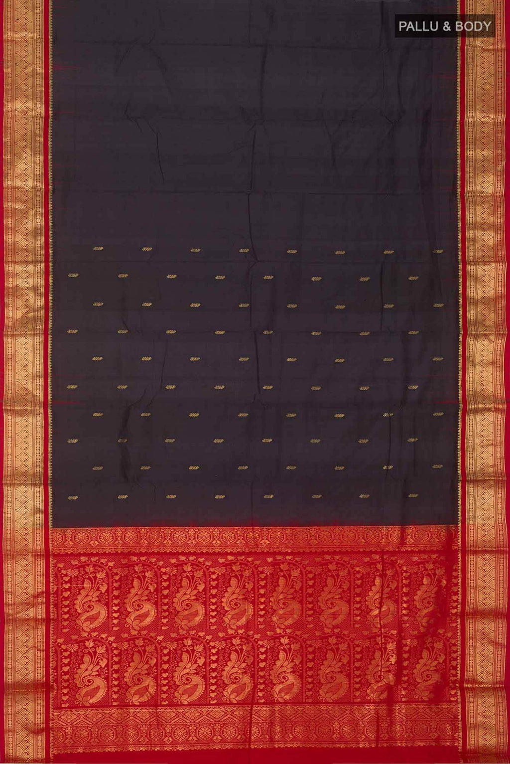 Black Bangalore Silk Saree