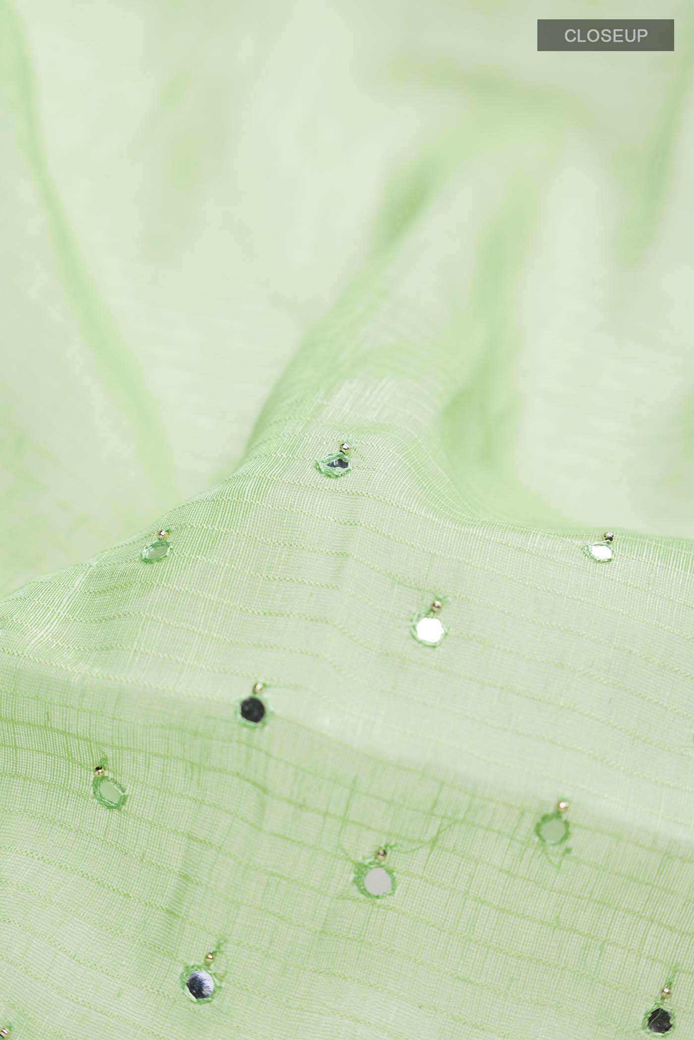 Light Green Linen Saree
