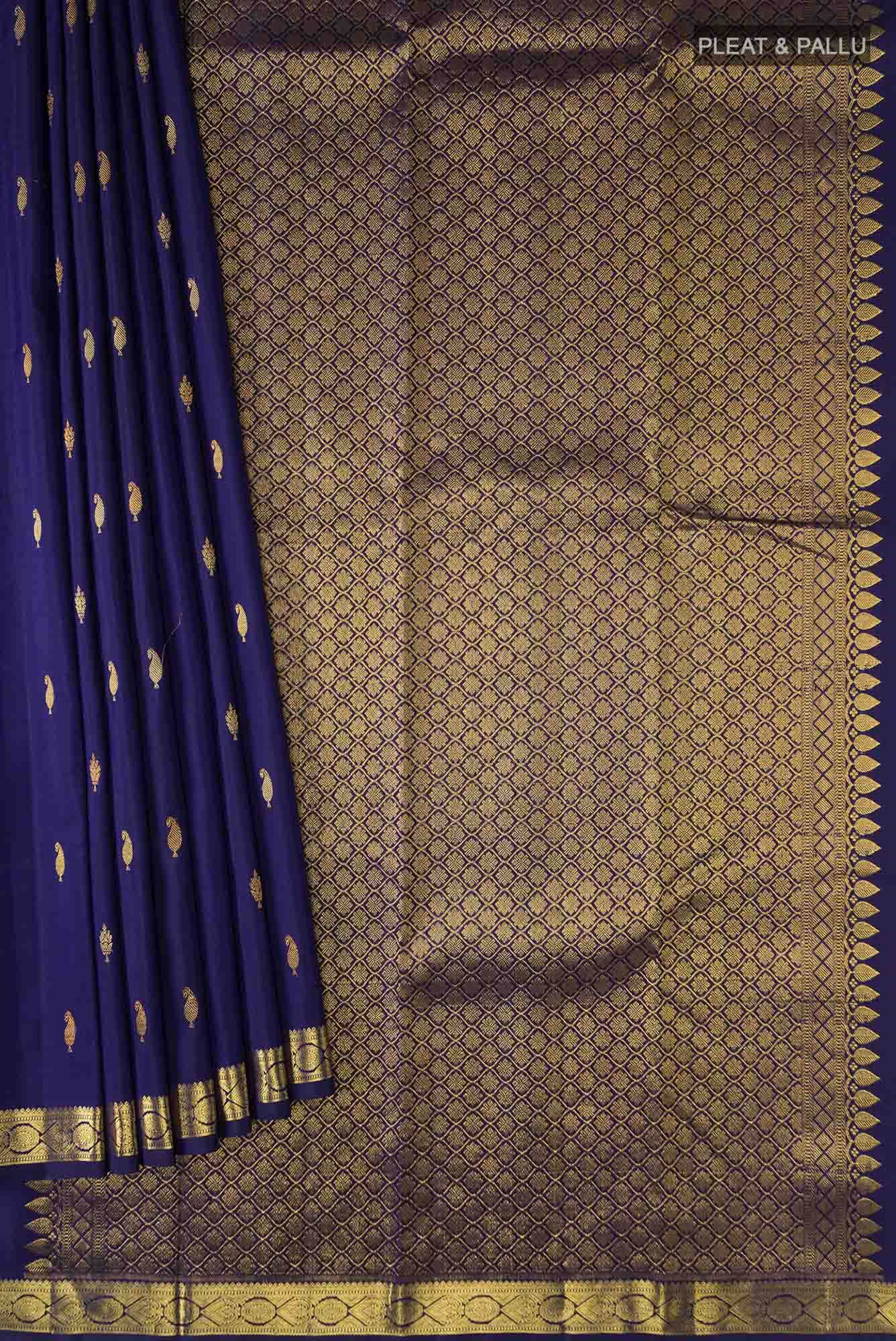 Blue Kanchipuram Silk Saree