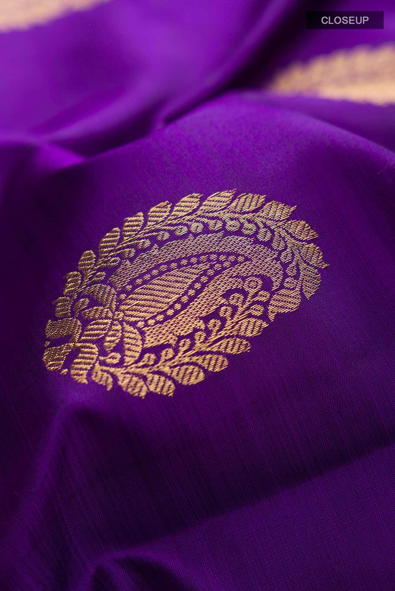 Blue Kanchipuram Silk Saree