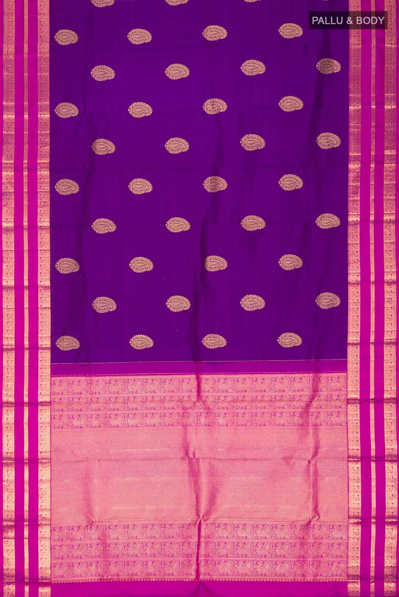 Blue Kanchipuram Silk Saree