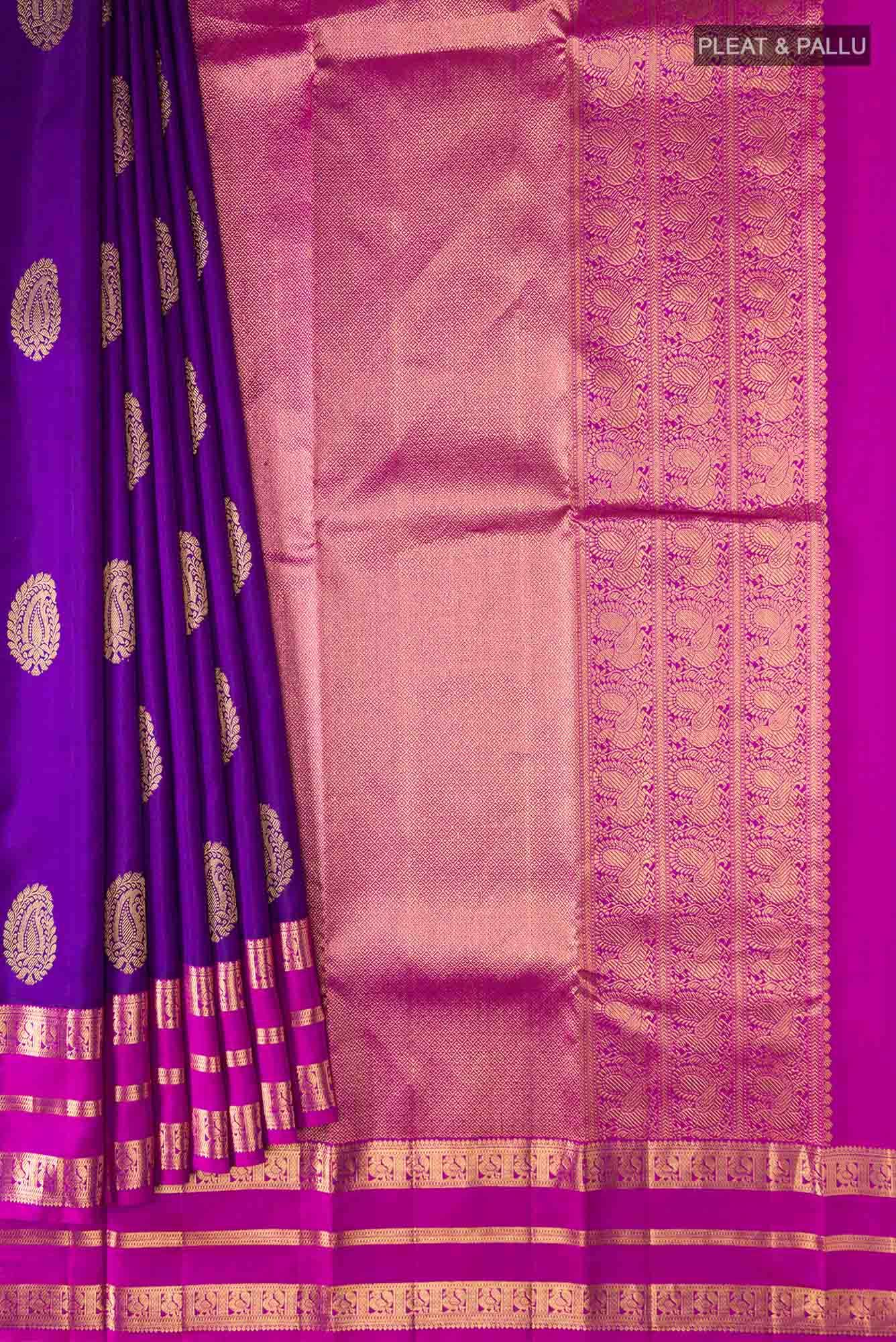 Blue Kanchipuram Silk Saree