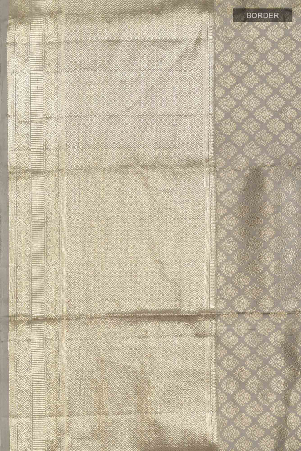 Grey Kanchipuram Silk Saree
