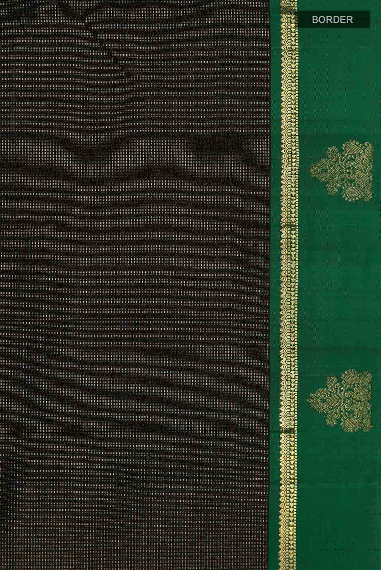 Black Kanchipuram Silk Saree
