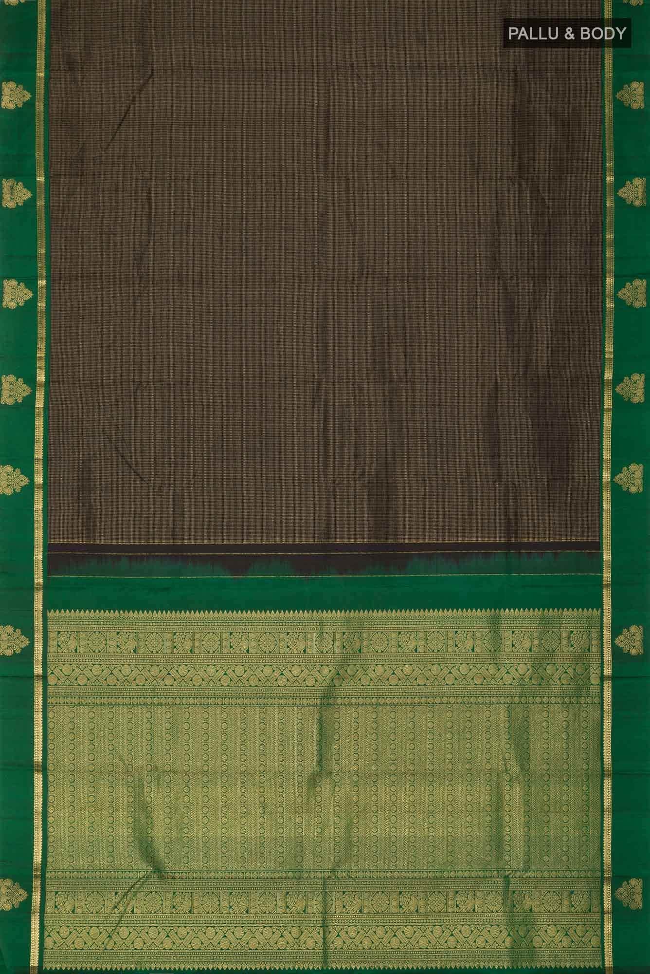 Black Kanchipuram Silk Saree