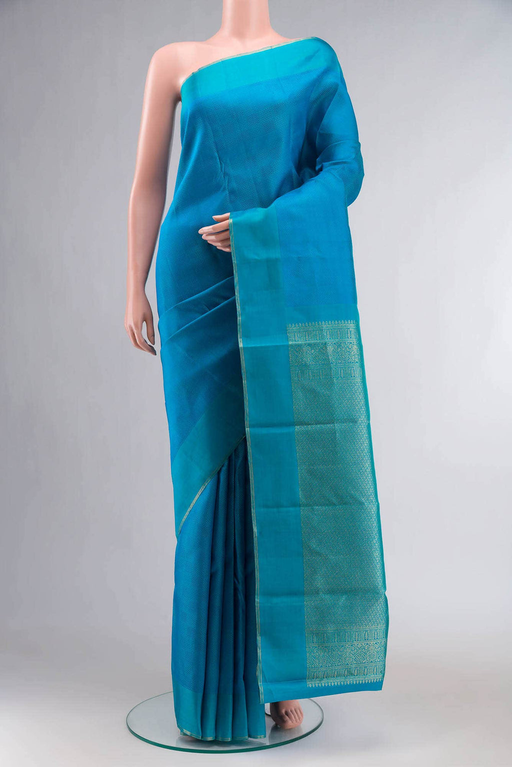 Blue Kanchipuram Silk Saree