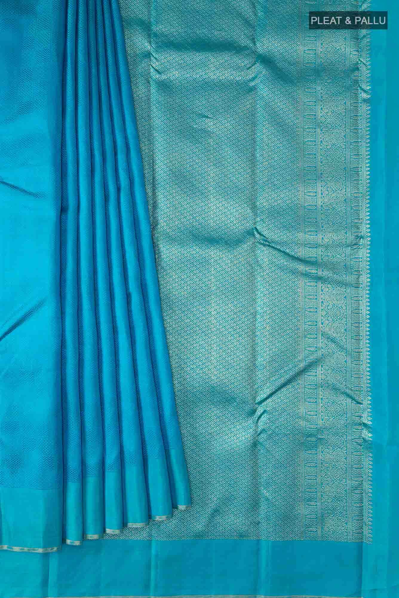 Blue Kanchipuram Silk Saree