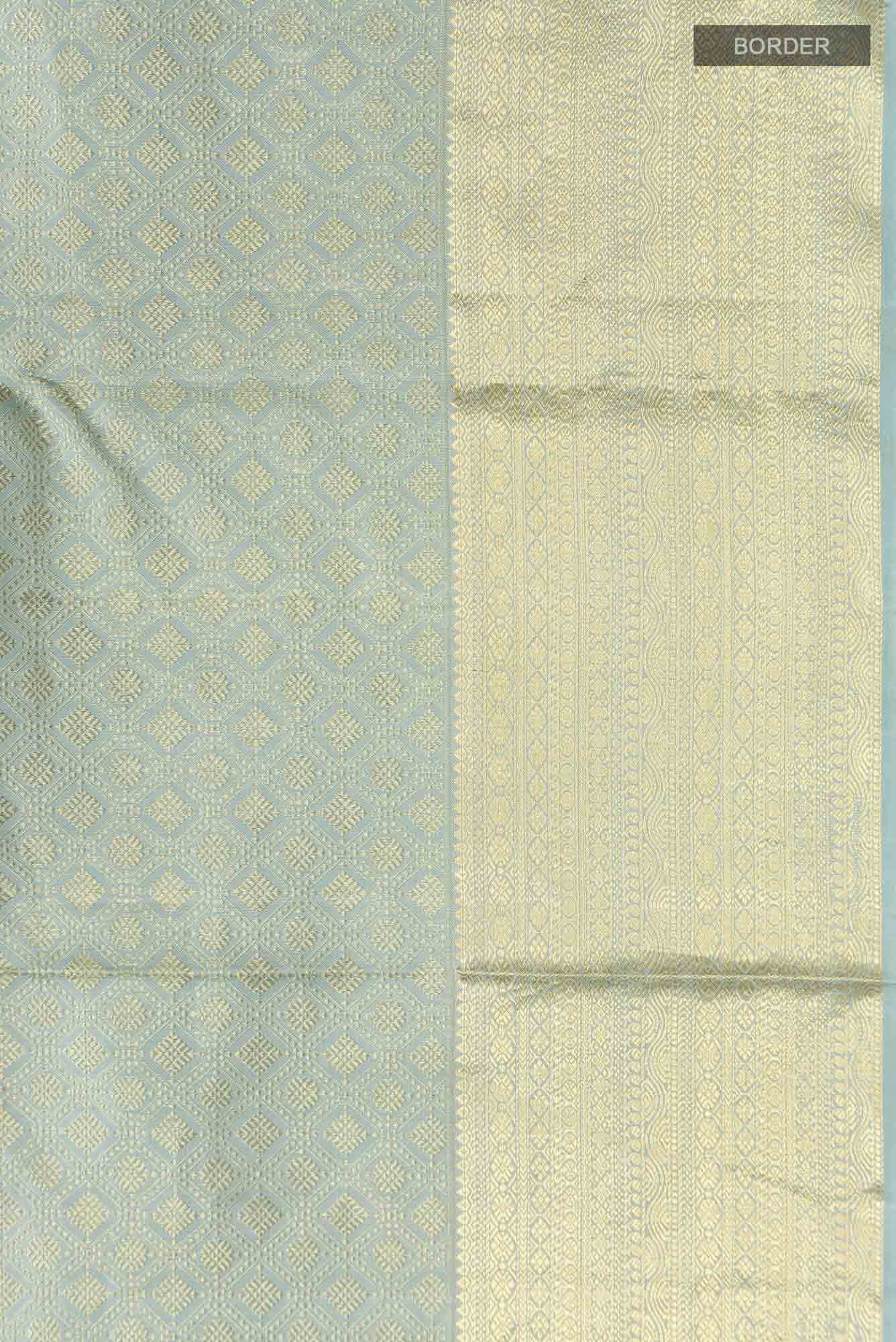 Light Blue Kanchipuram Silk Saree
