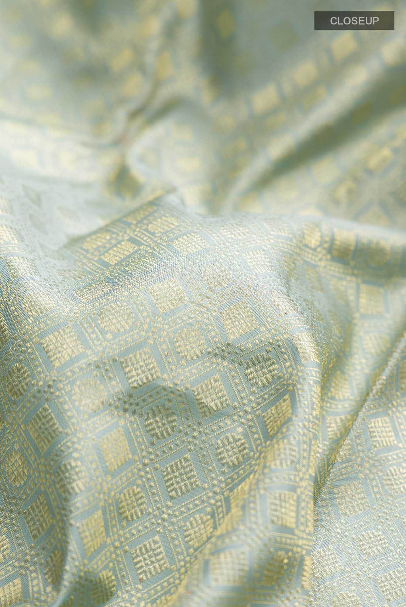 Light Blue Kanchipuram Silk Saree