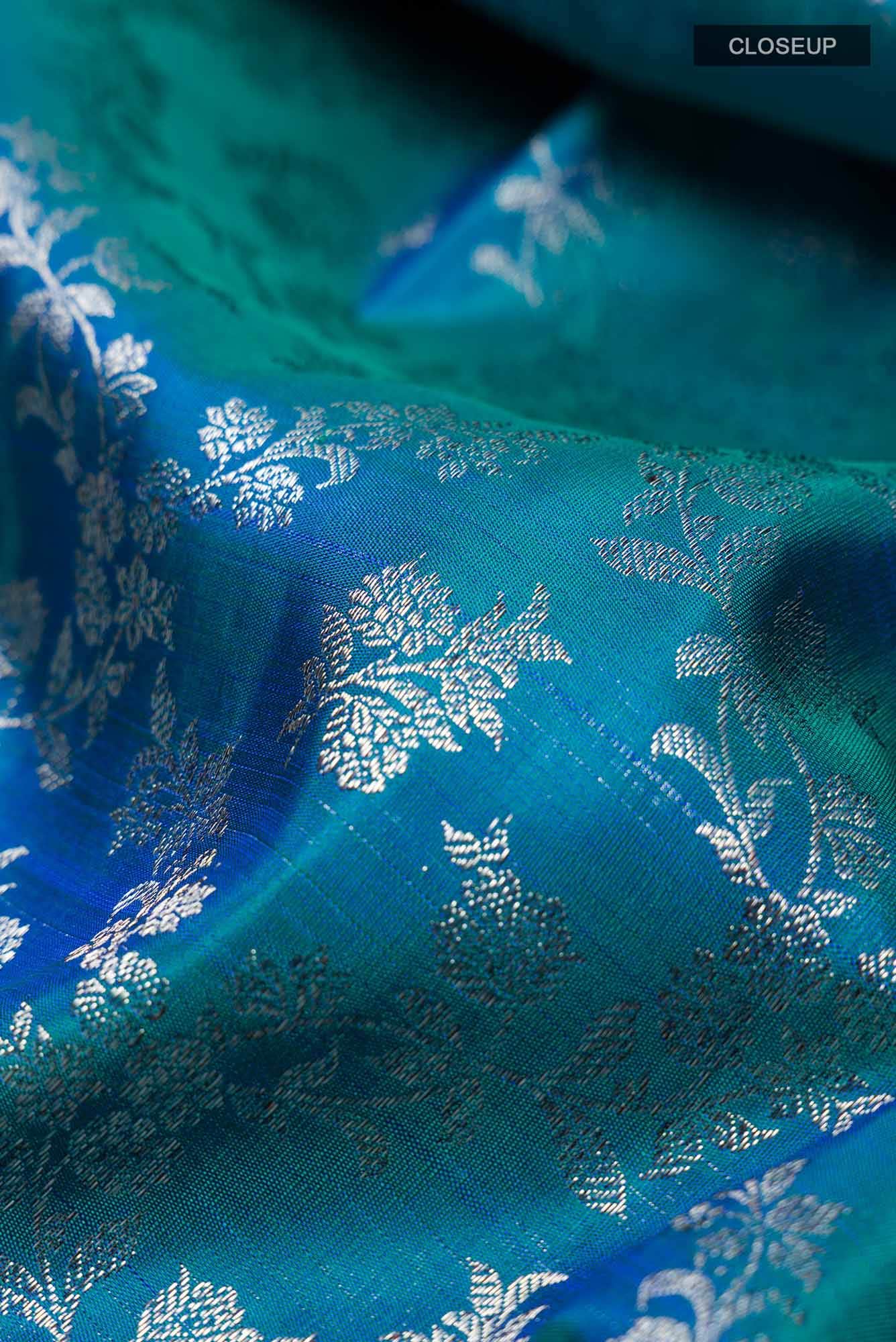 Blue Kanchipuram Silk Saree