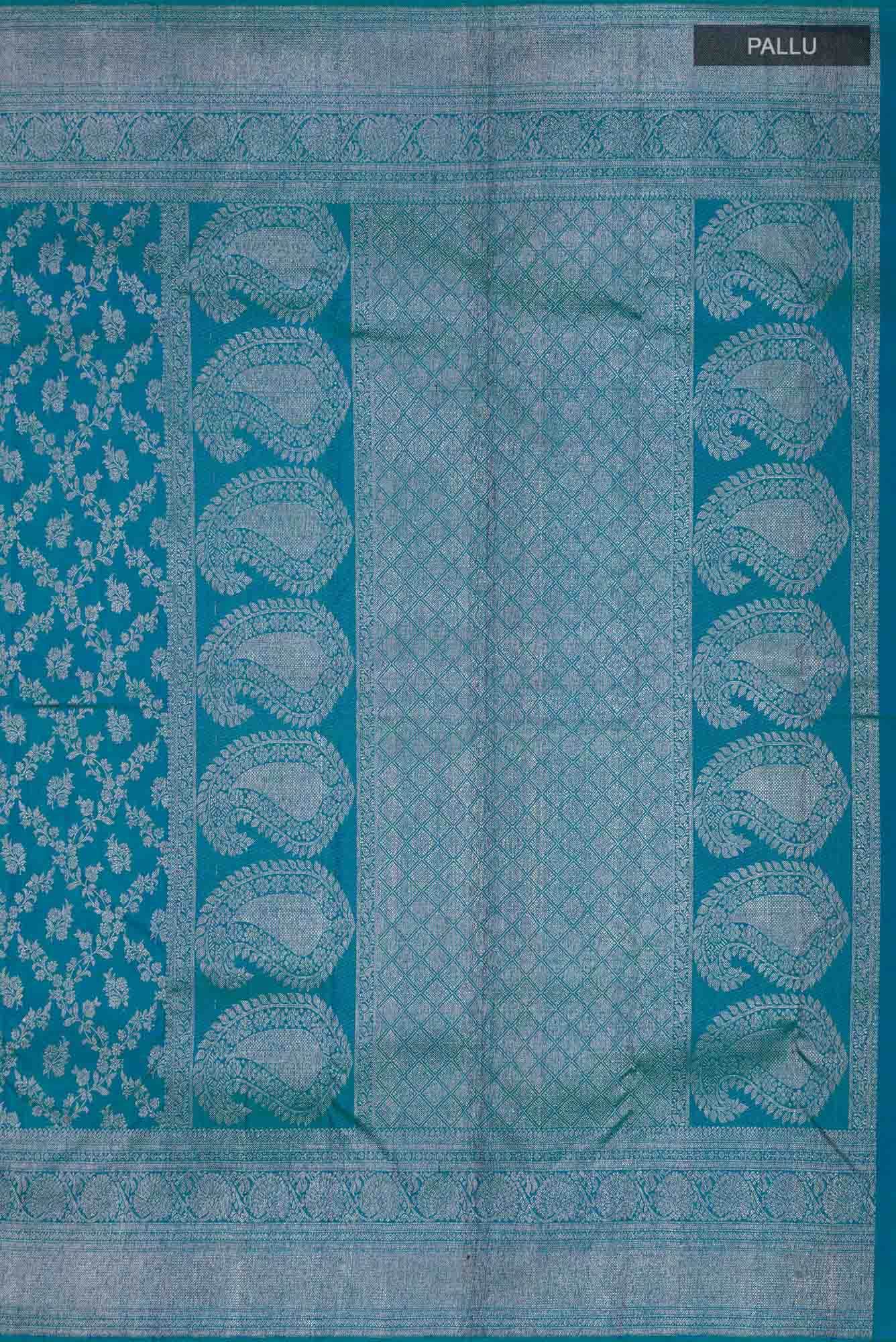 Blue Kanchipuram Silk Saree