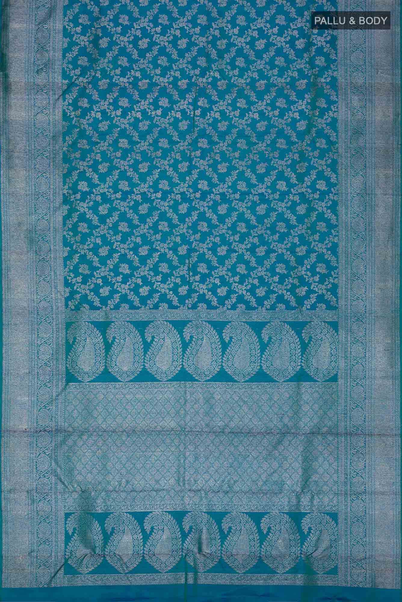 Blue Kanchipuram Silk Saree