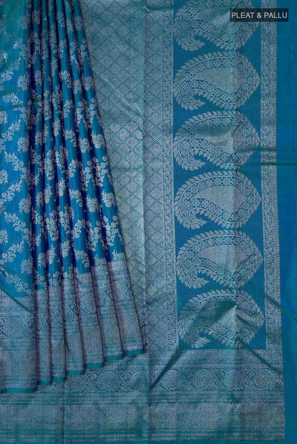 Blue Kanchipuram Silk Saree