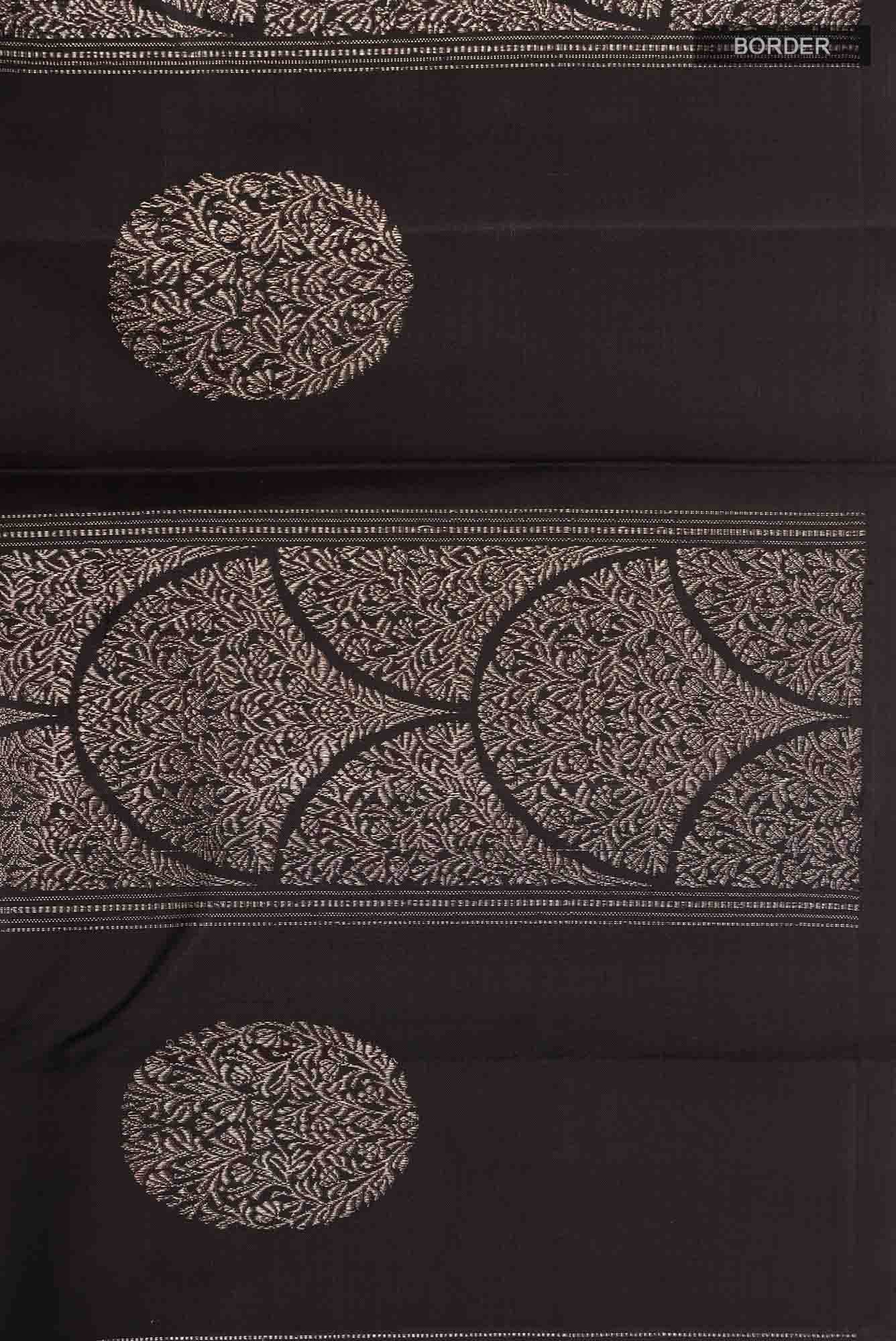 Black Kanchipuram Silk Saree