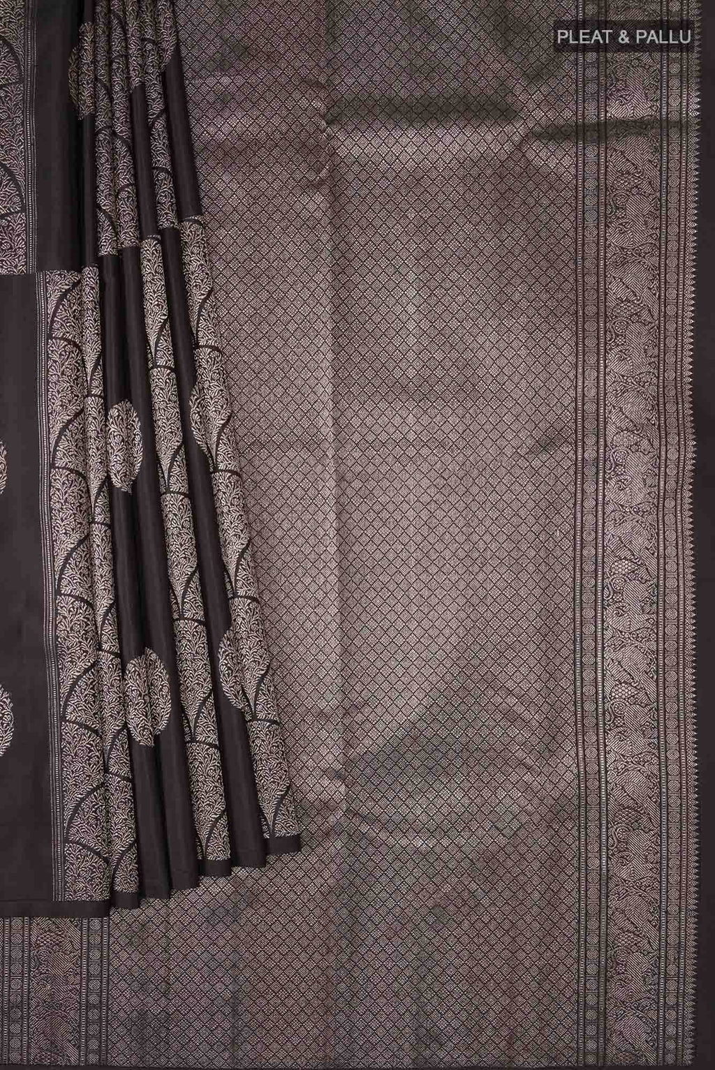Black Kanchipuram Silk Saree
