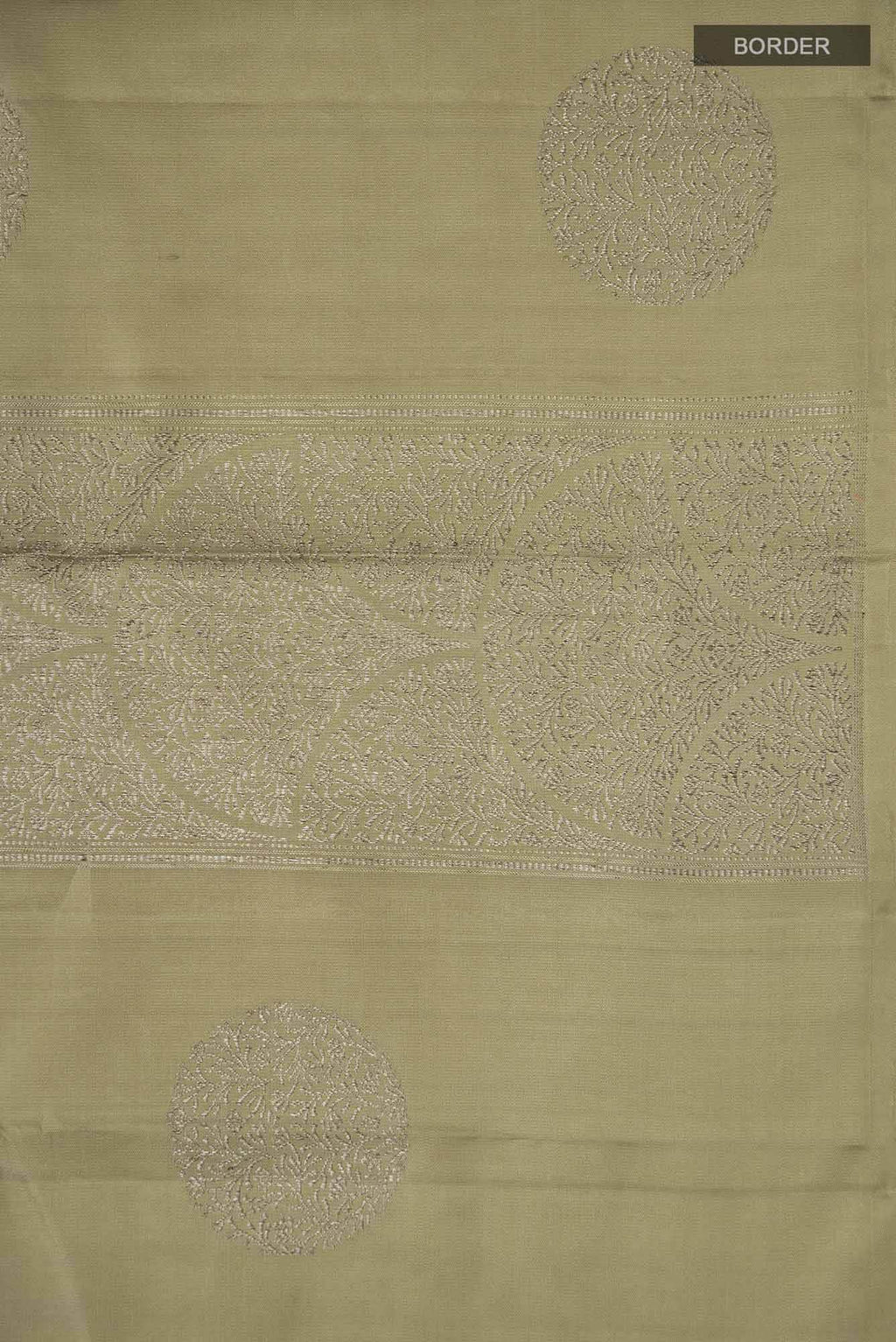 Beige Kanchipuram Silk Saree