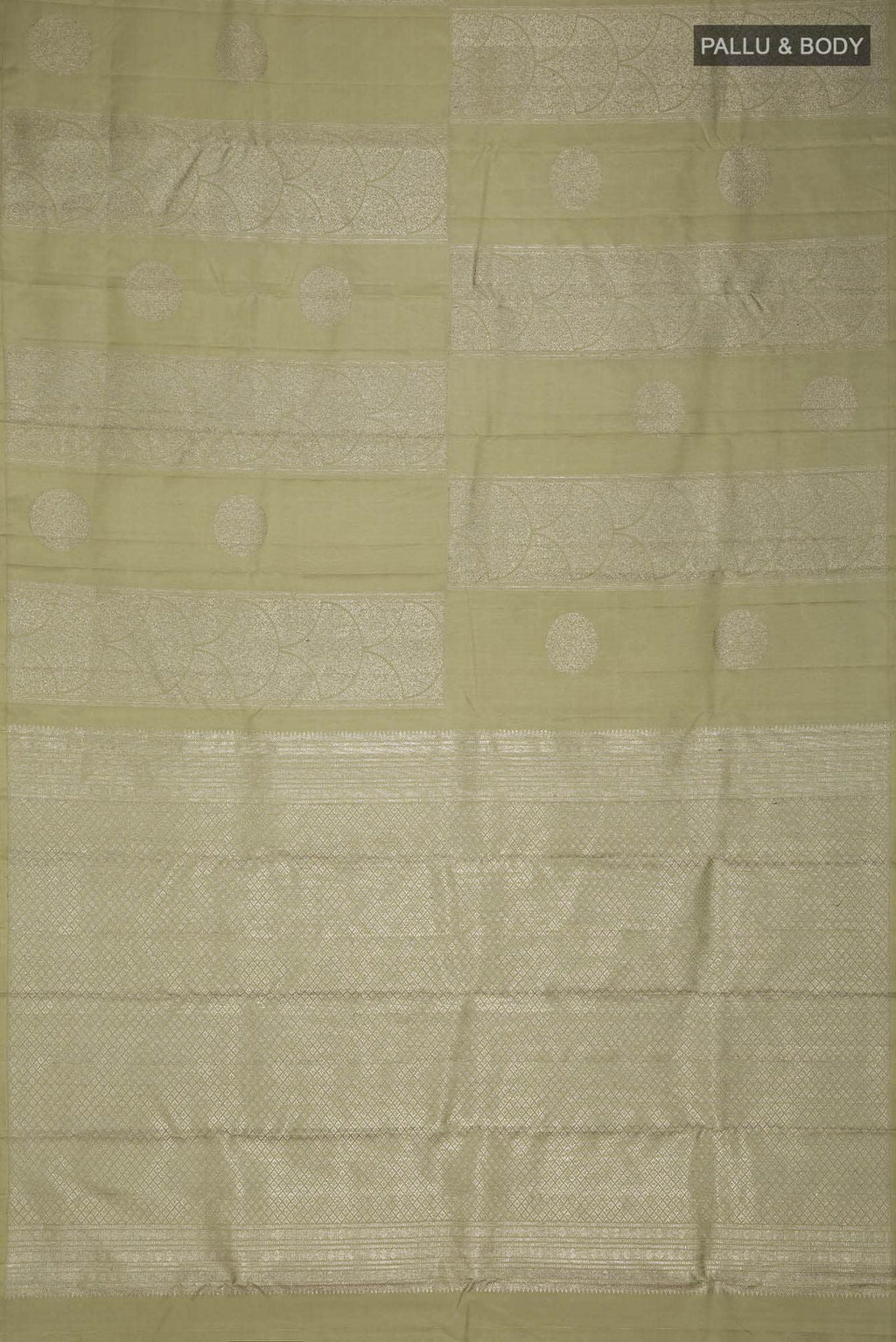 Beige Kanchipuram Silk Saree