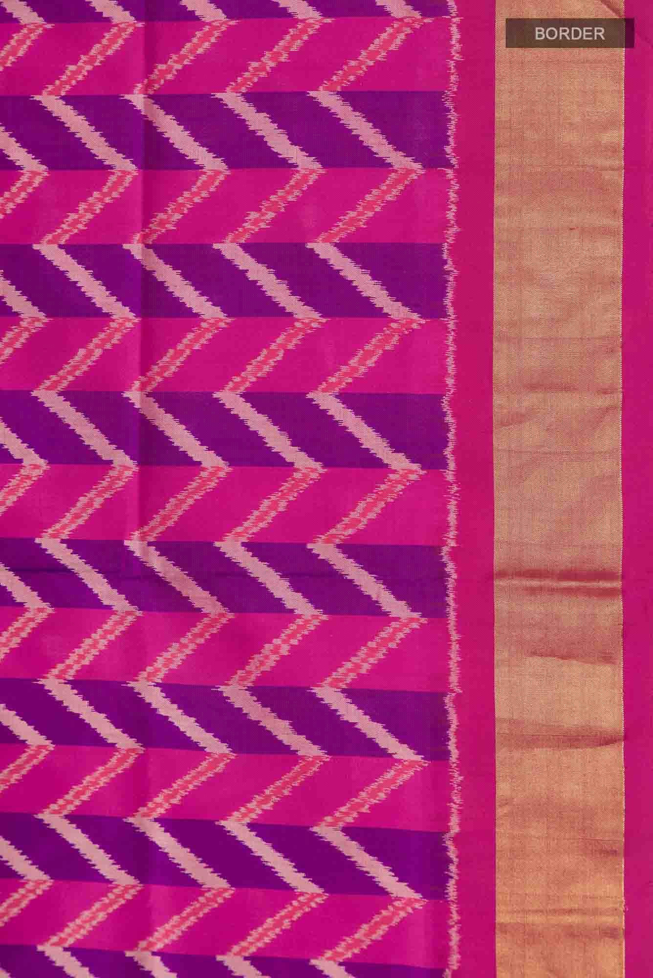 Pink Pochampally Silk Saree