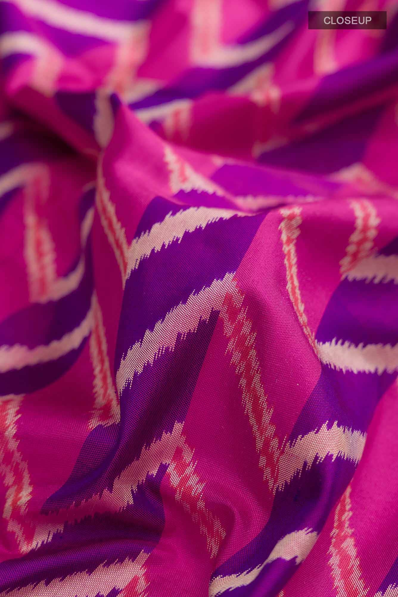 Pink Pochampally Silk Saree
