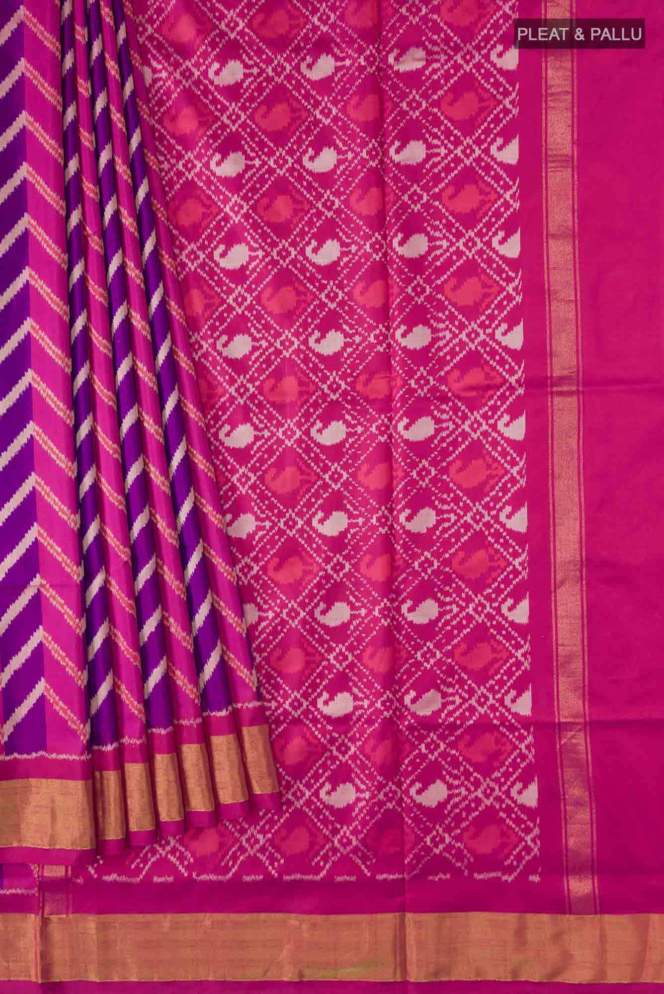 Pink Pochampally Silk Saree