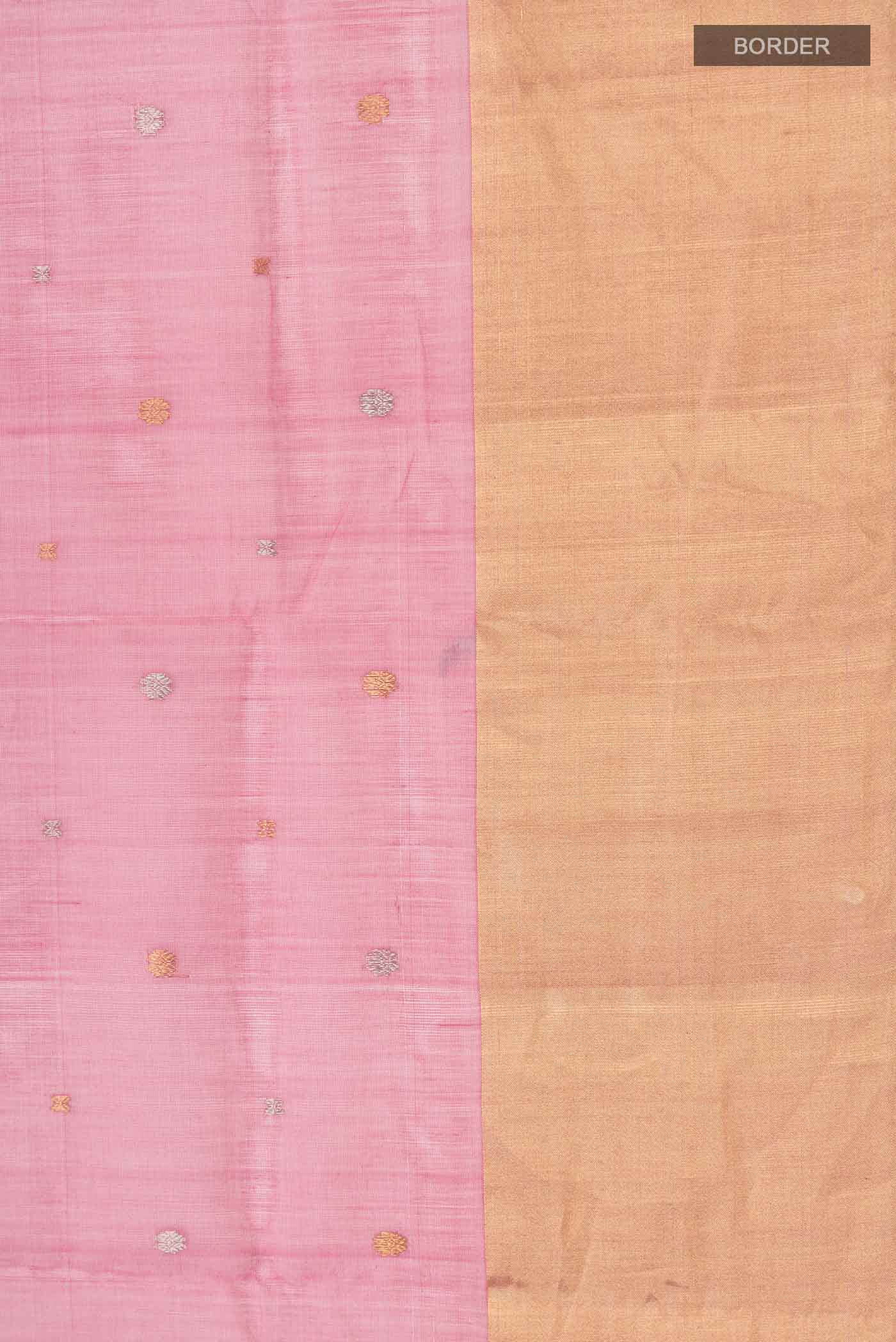Pink Chanderi Silk Cotton Saree