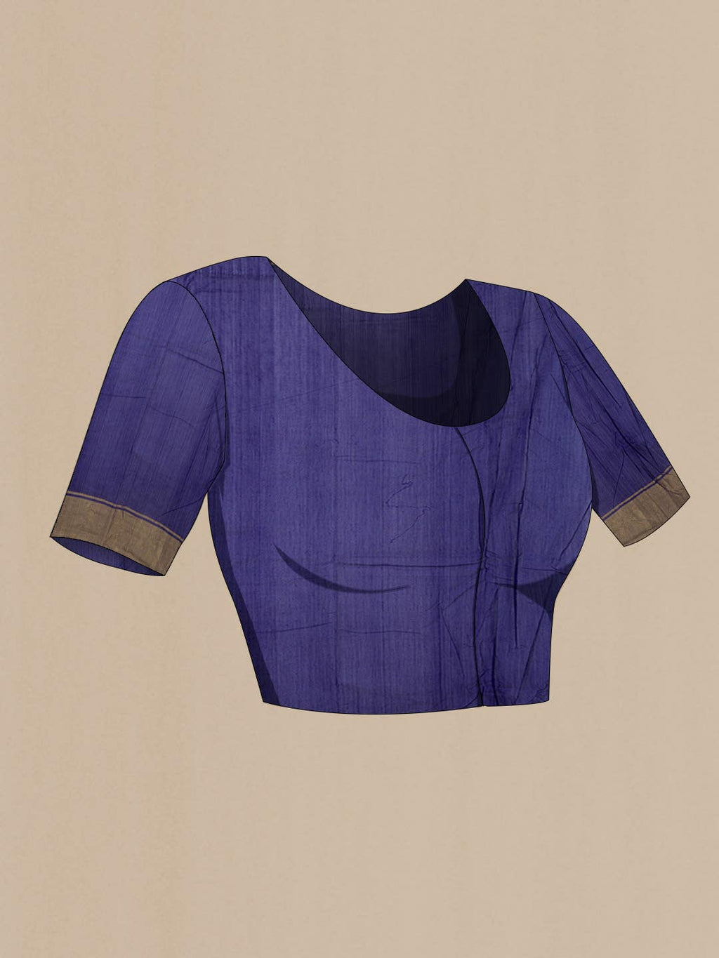 Blue Chanderi Silk Cotton Saree