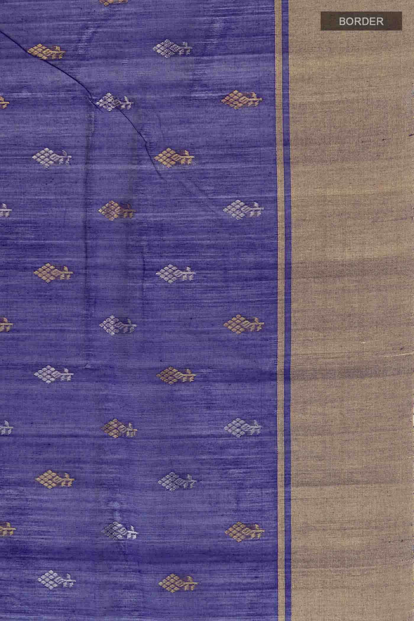Blue Chanderi Silk Cotton Saree