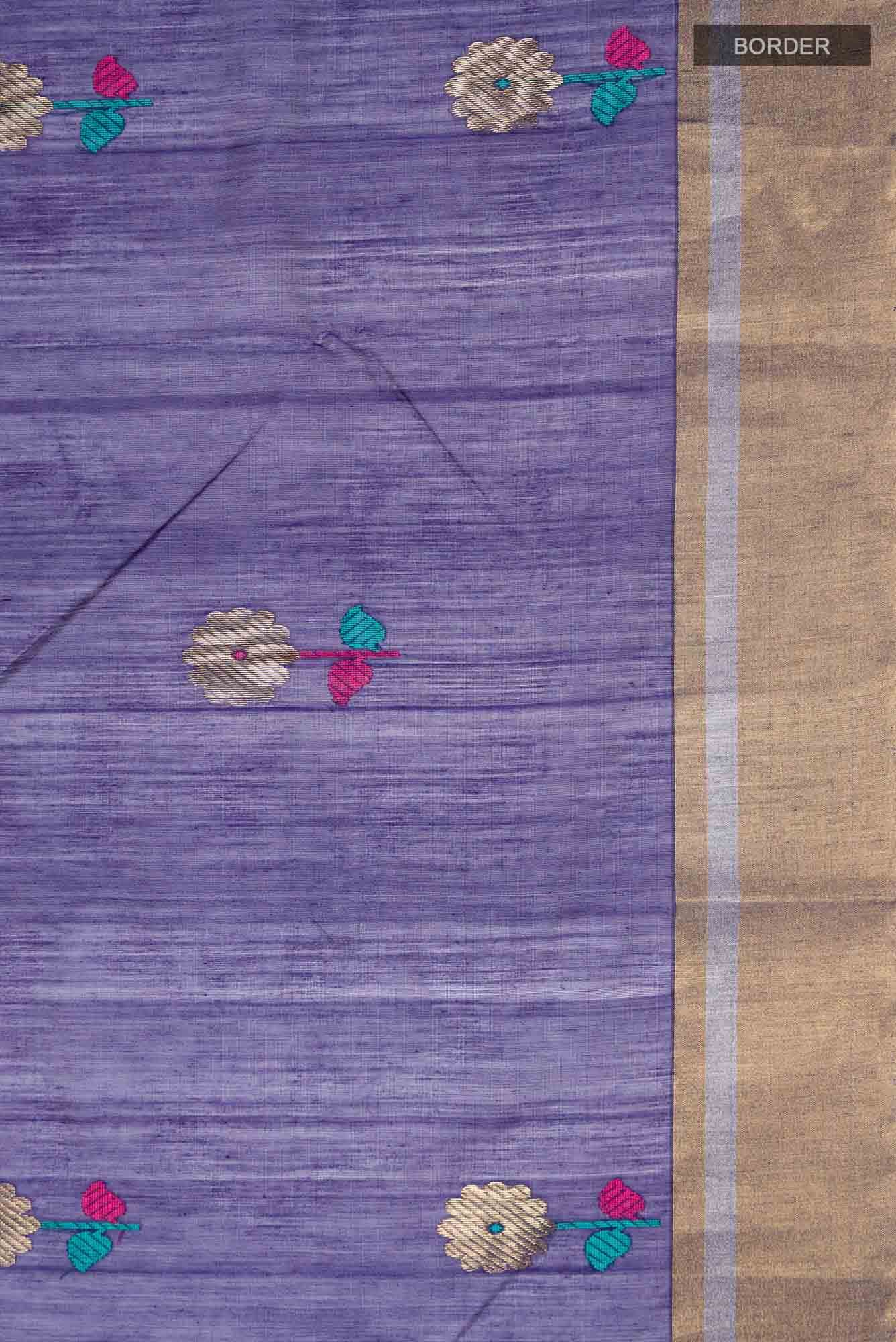 Blue Chanderi Silk Cotton Saree