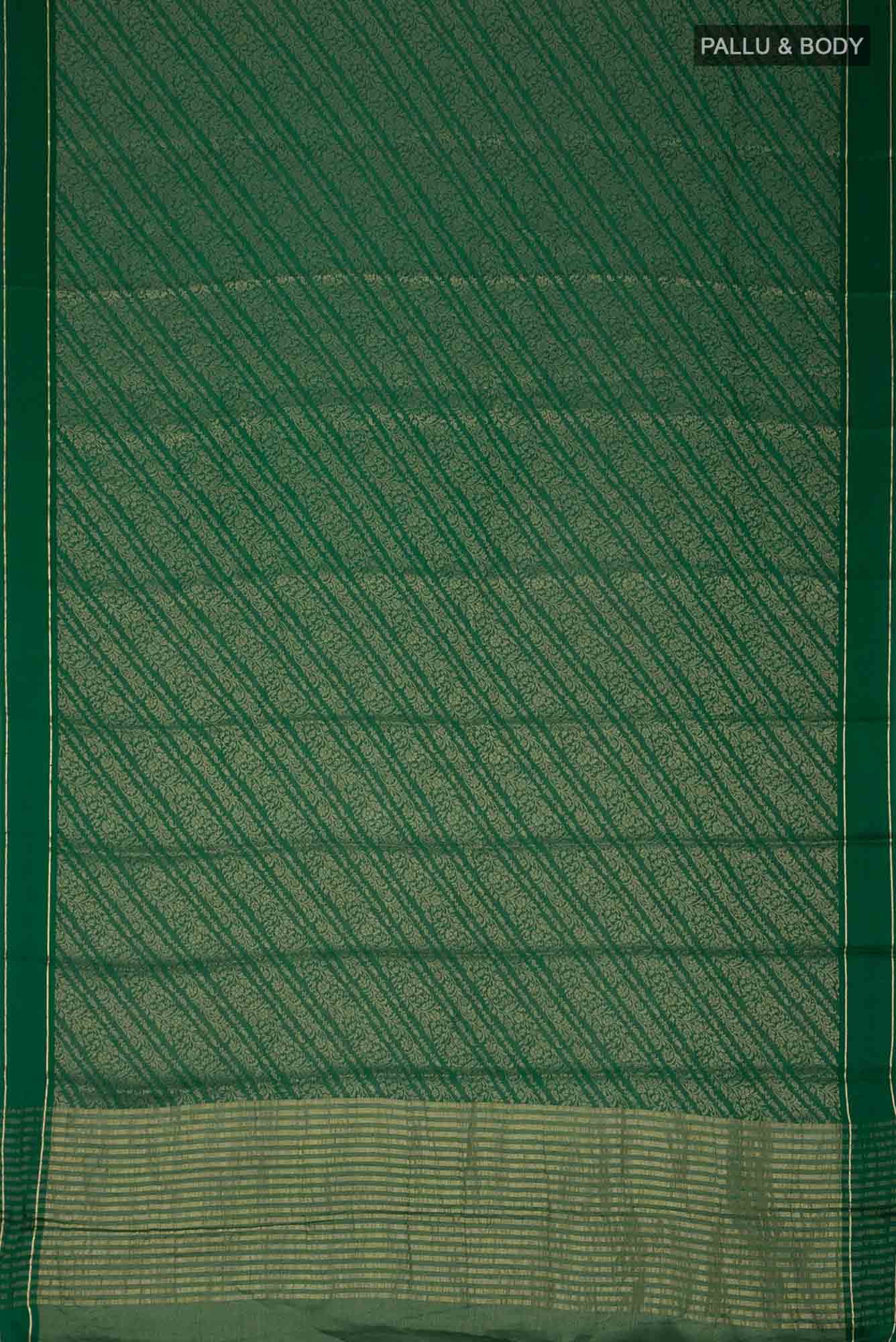 Green Mysore Crepe Saree
