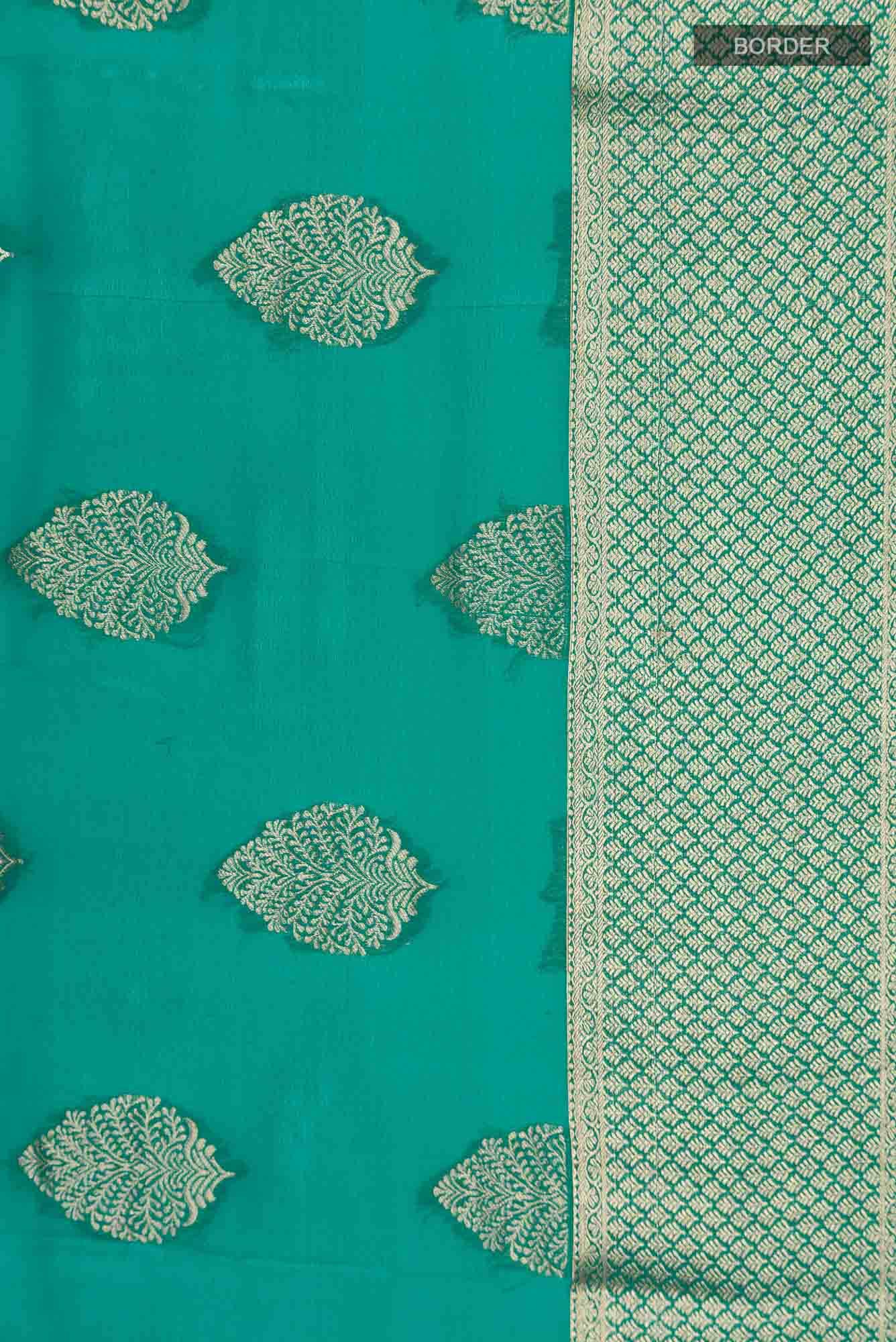Green Mysore Georgette Saree