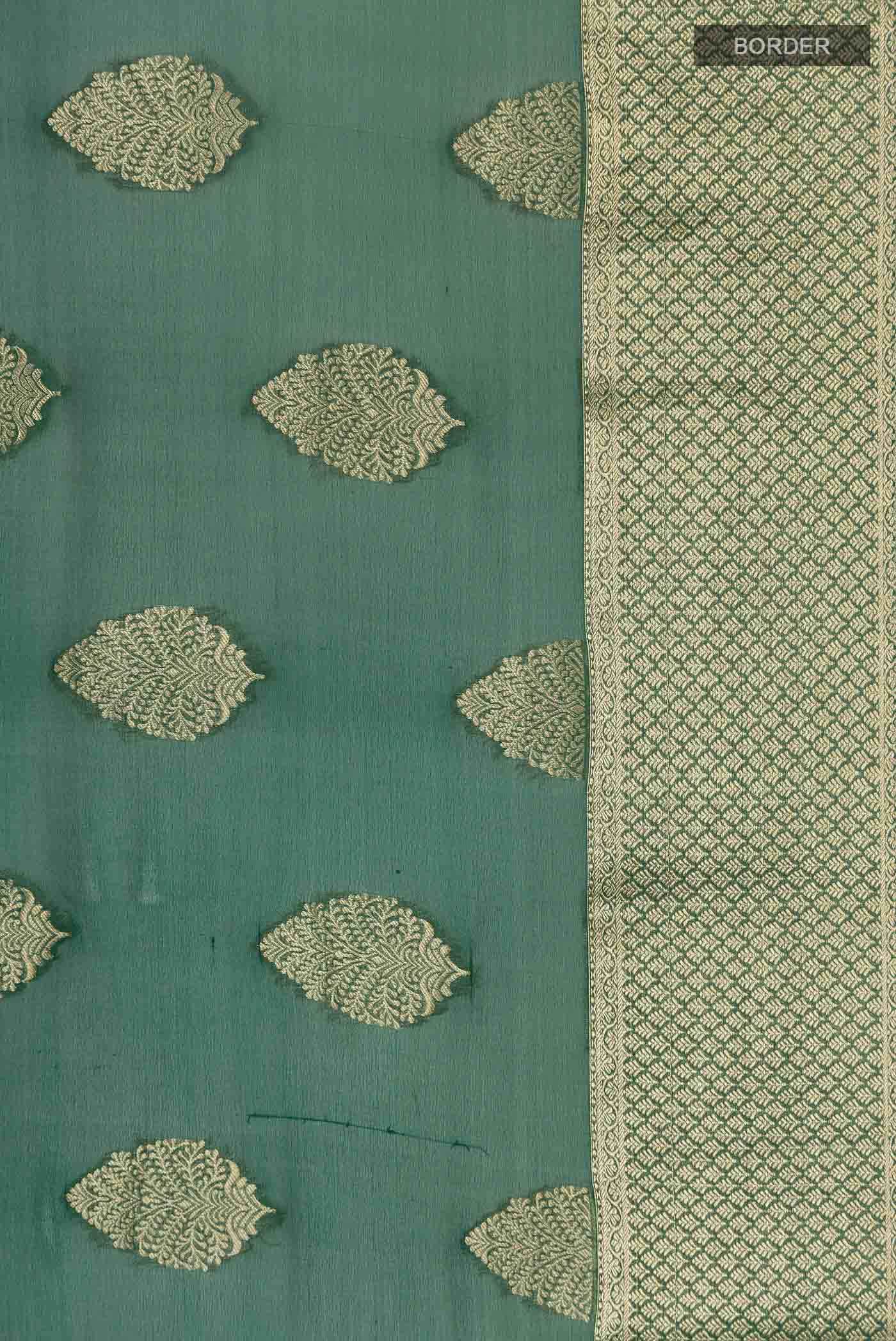 Green Mysore Georgette Saree