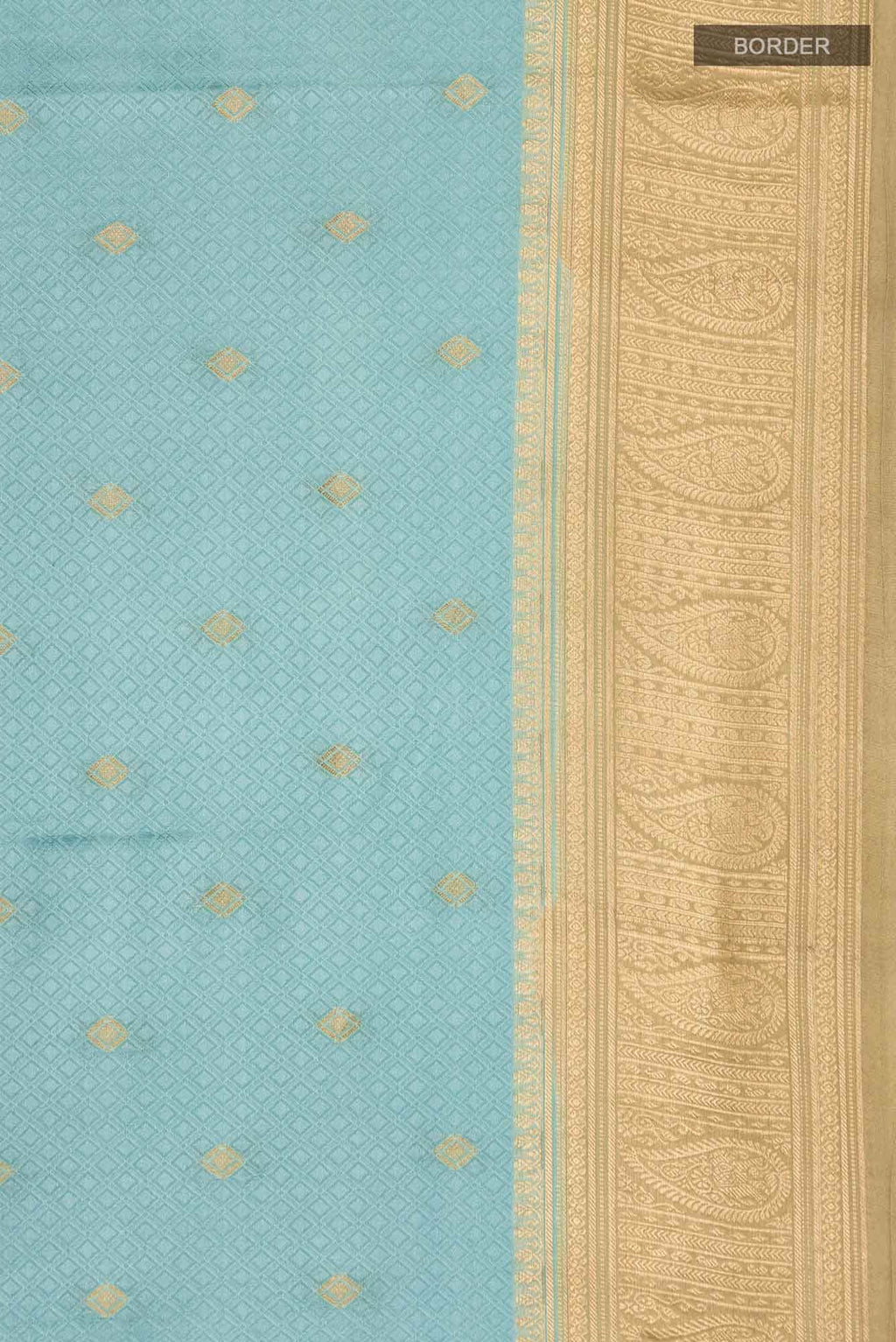 Sea Green Mysore Crepe Saree