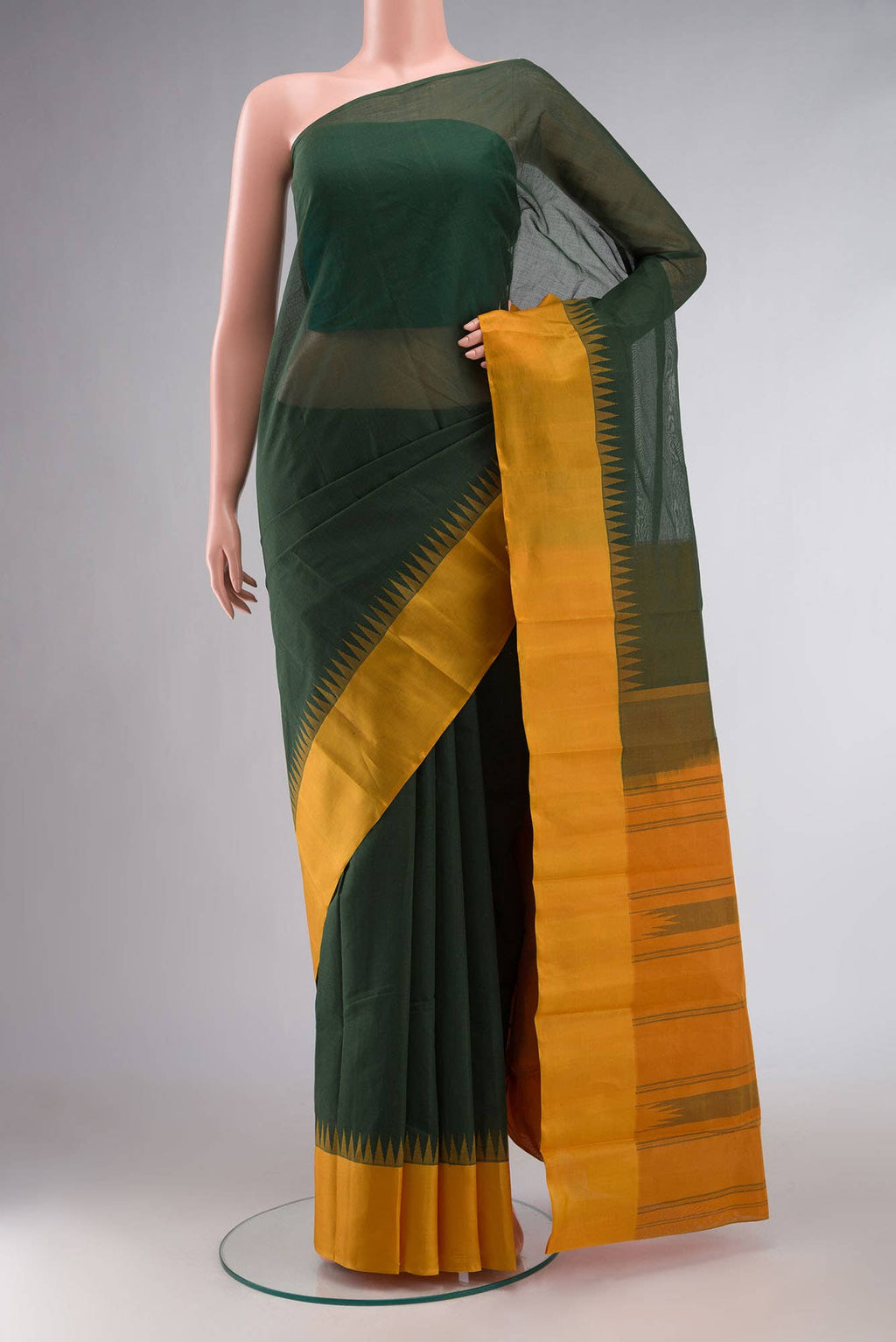 Green Kanchi Cotton Saree