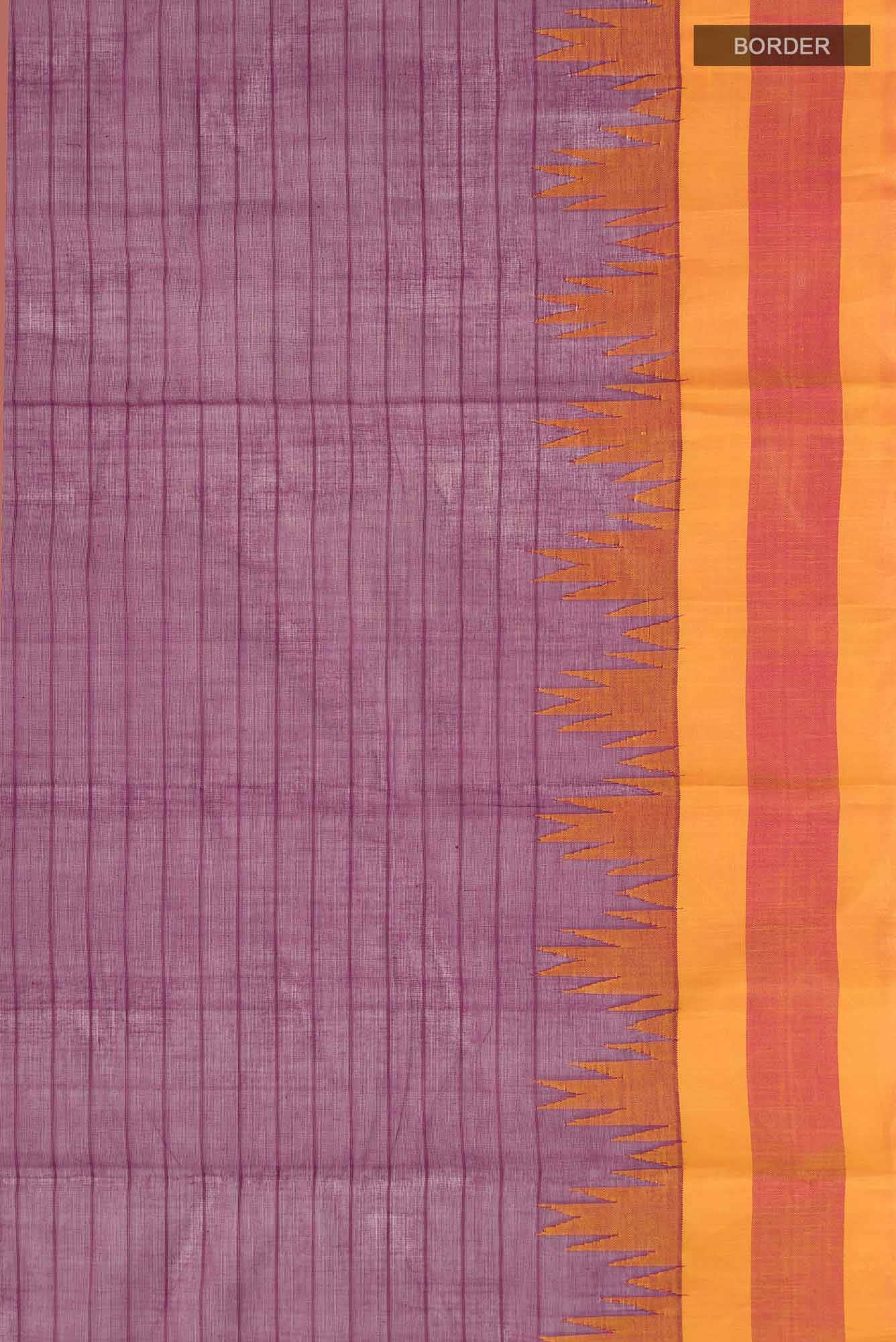 Maroon Kanchi Cotton Saree