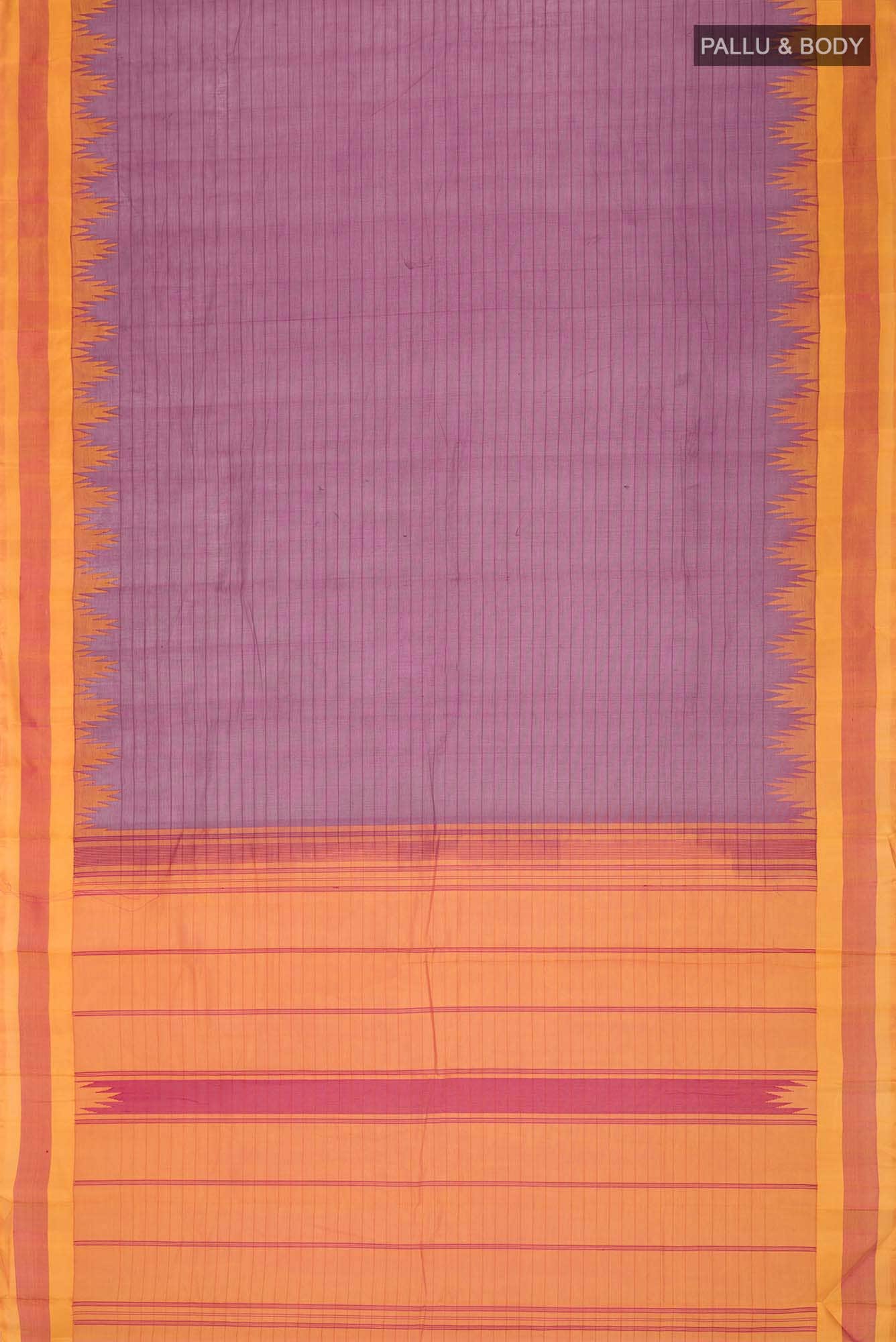 Maroon Kanchi Cotton Saree