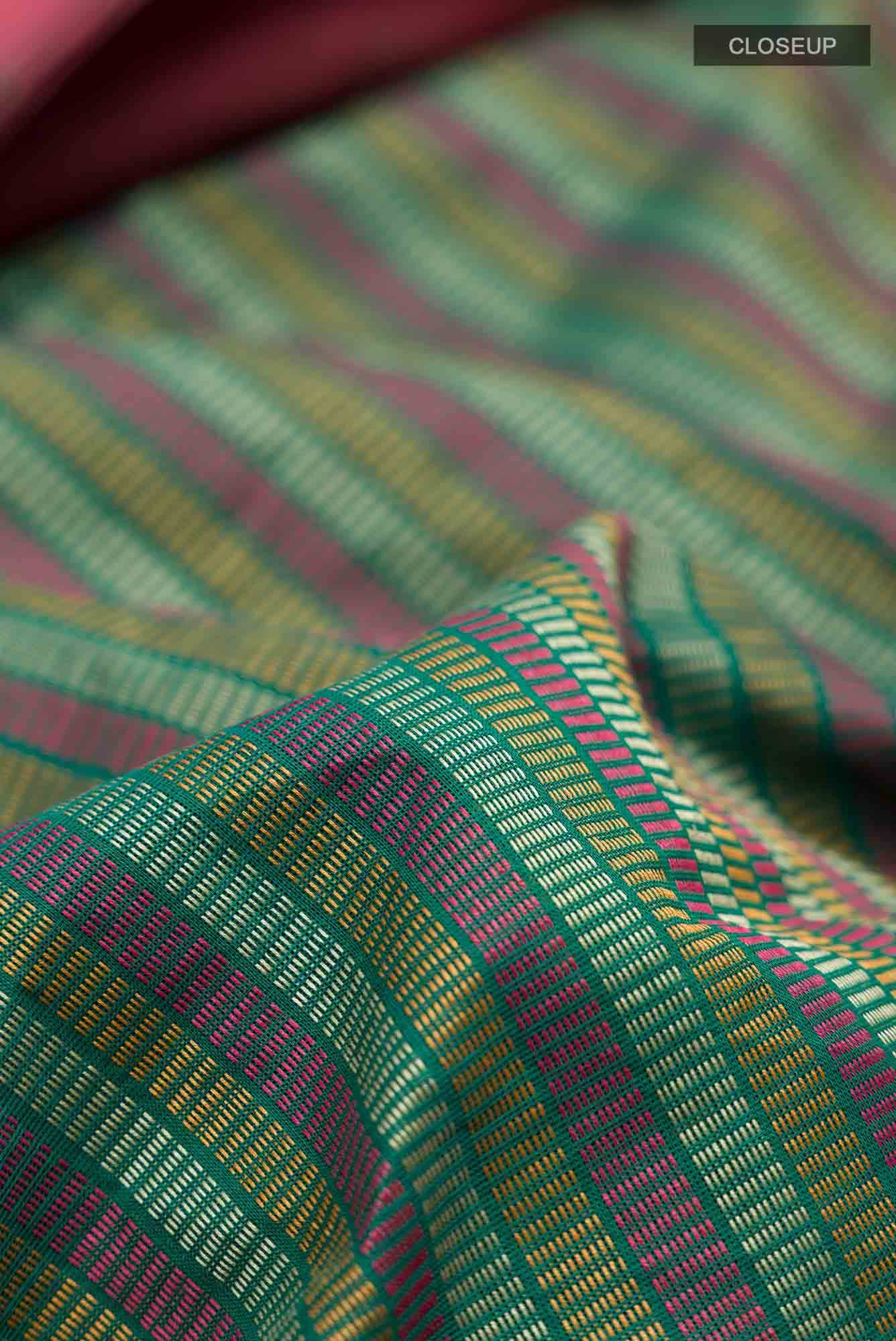 Green Cotton Saree