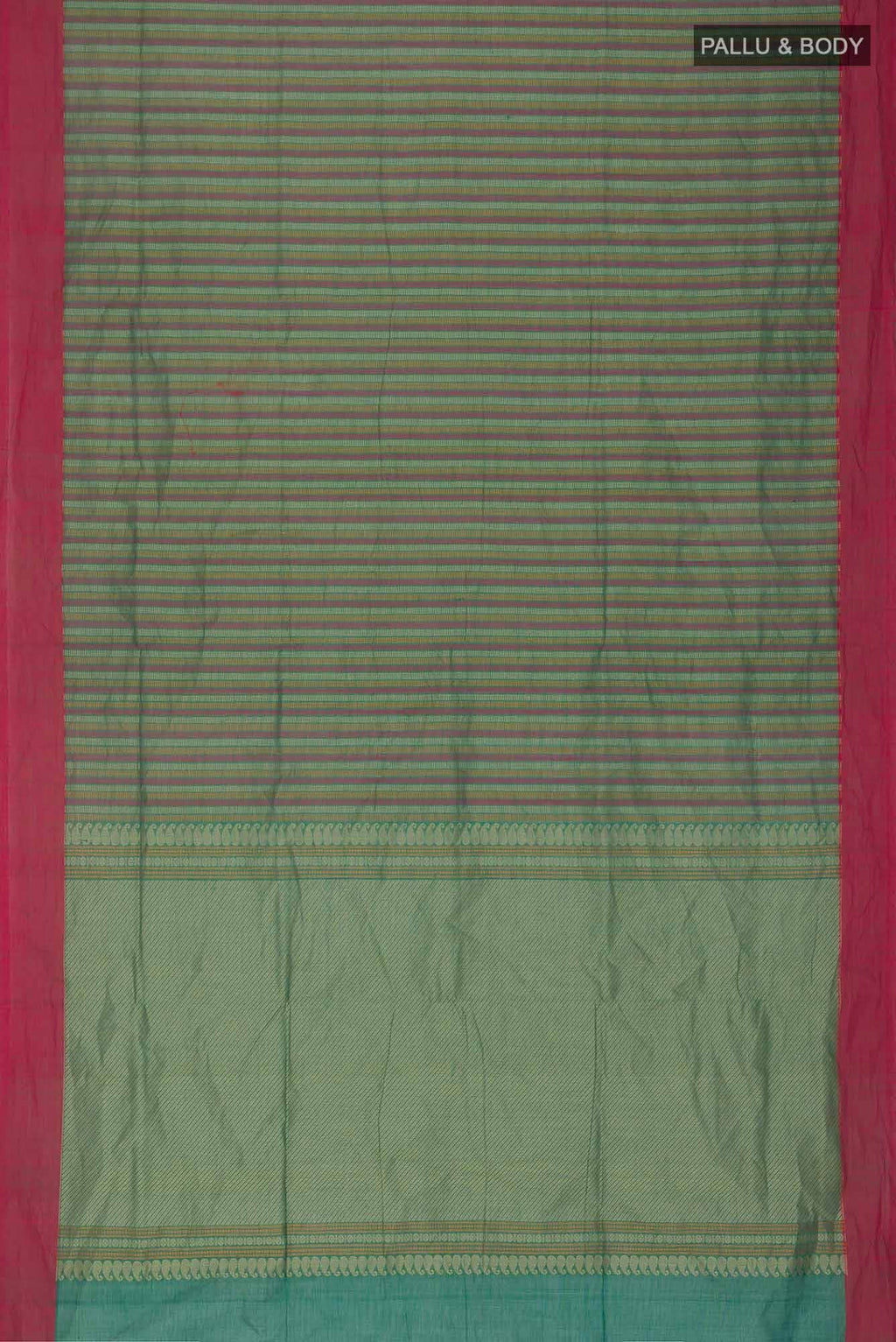 Green Cotton Saree