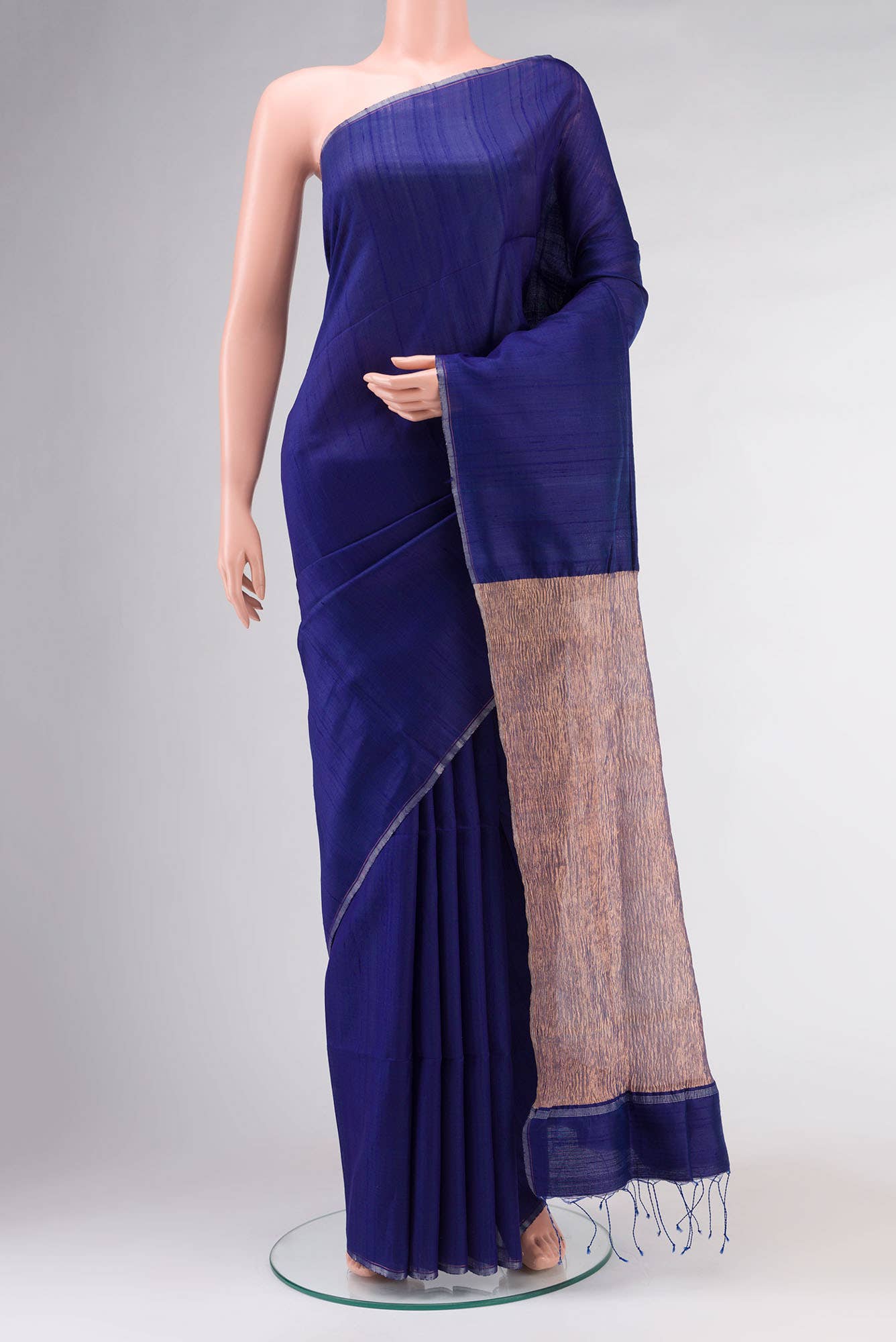 Blue Raw Silk Saree