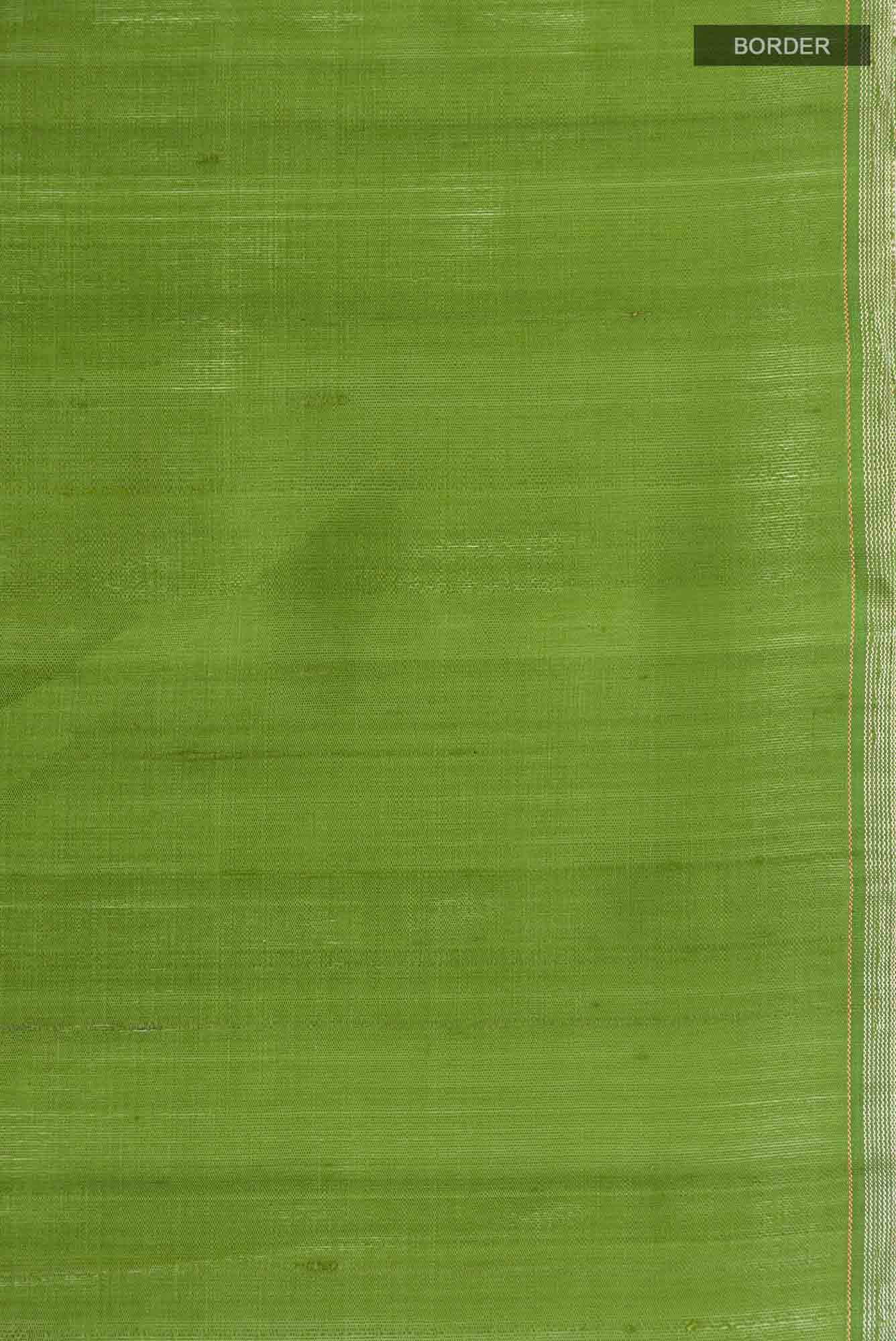 Green Raw Silk Saree
