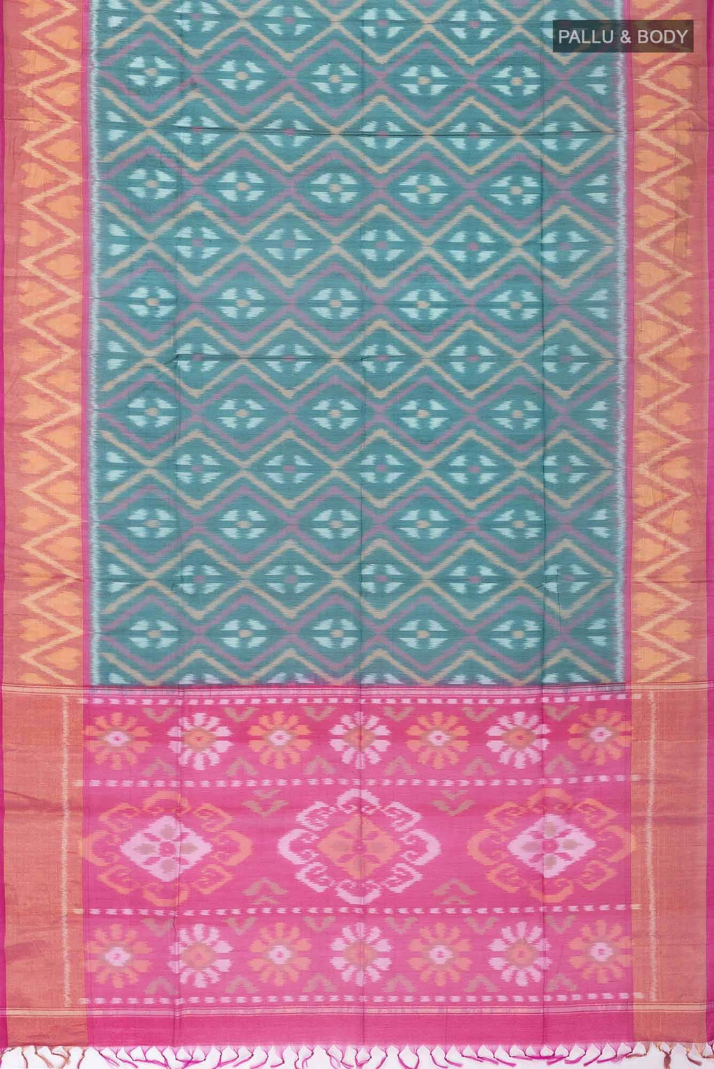 Green Silk Cotton Saree