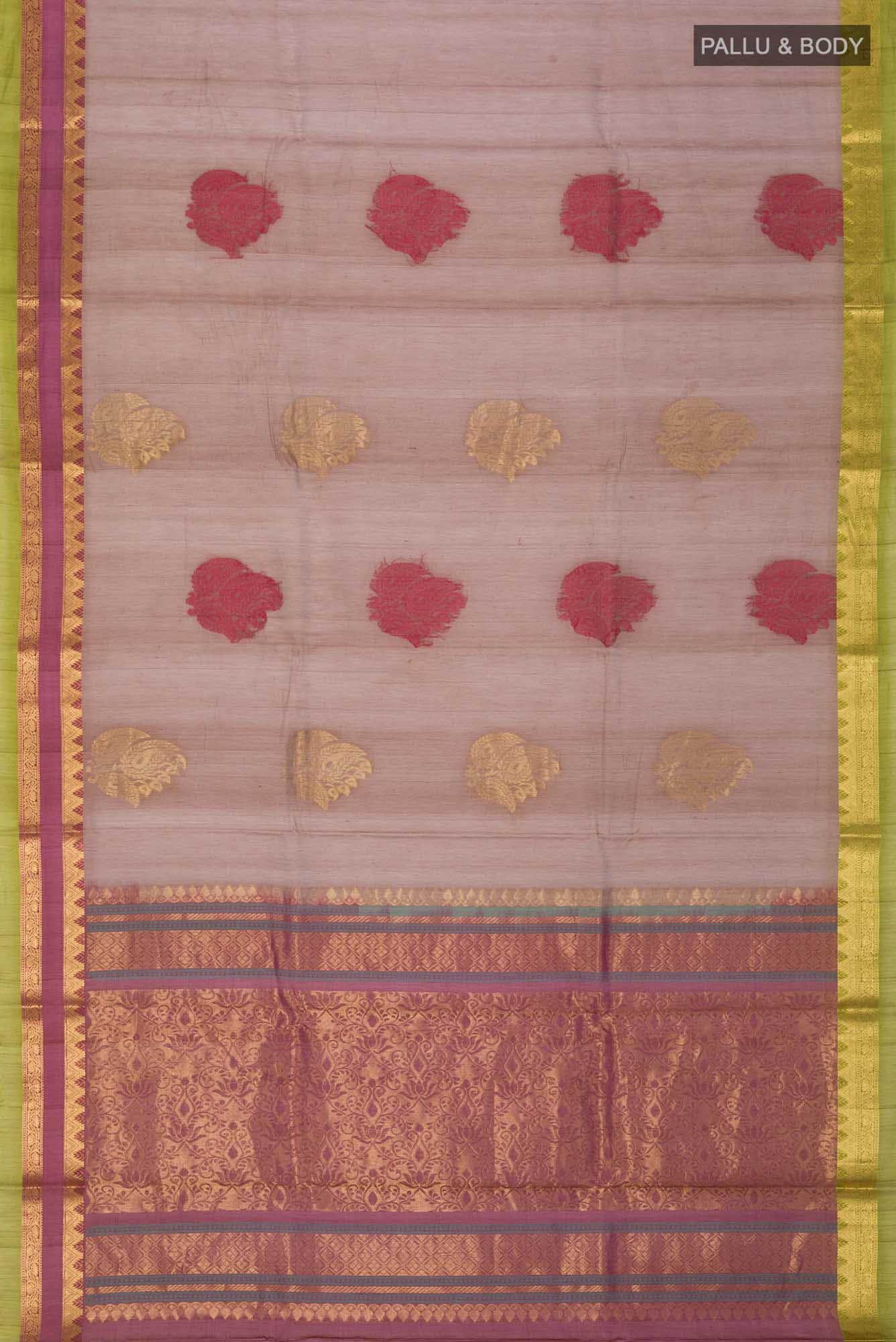 Brown Silk Cotton Saree