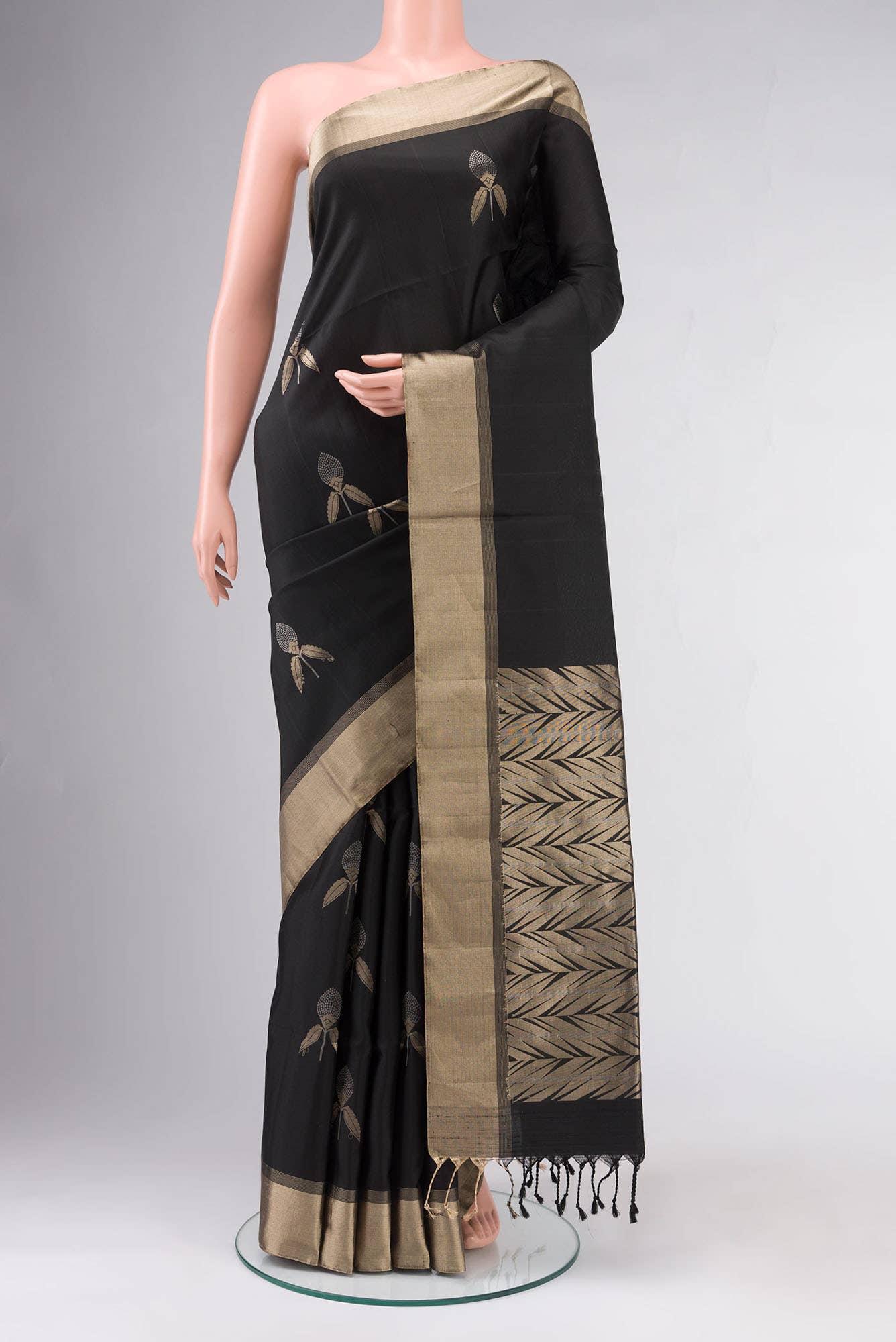 Black Soft Silk Saree