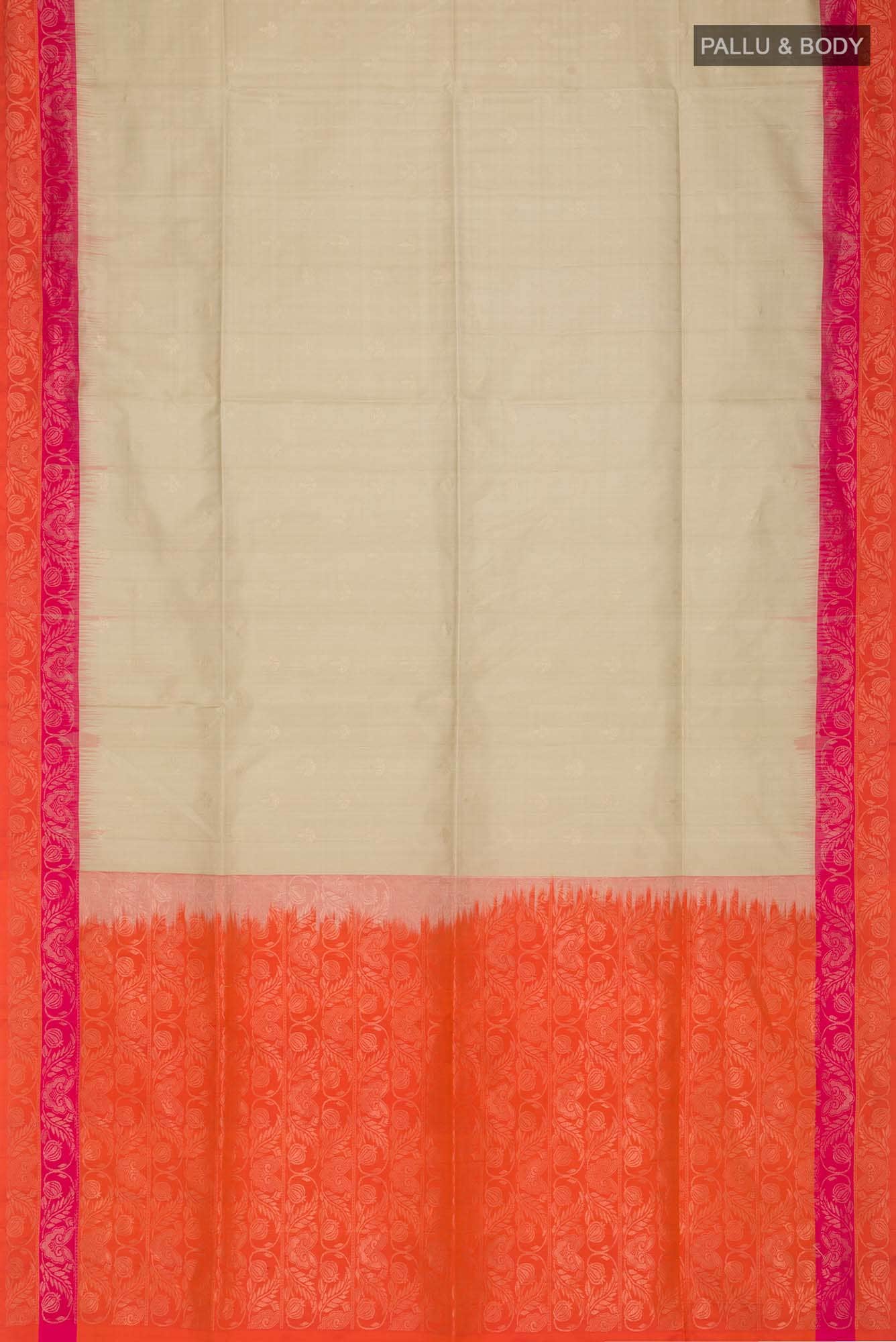 Beige Soft Silk Saree